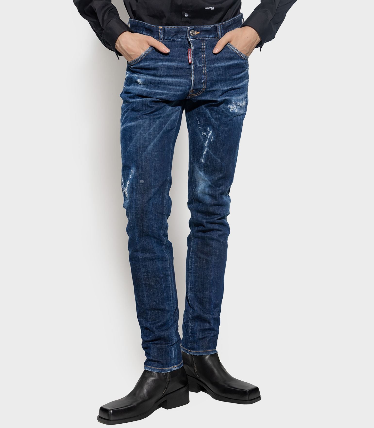 Dsquared2 - icon medium wash skater jeans - men