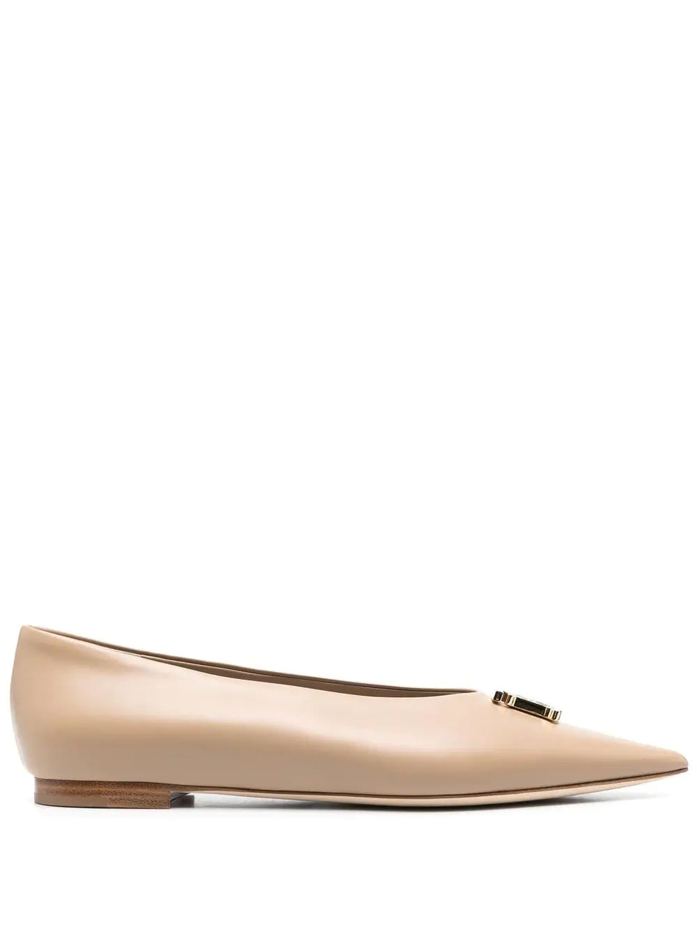 Burberry - Logo Plaque Ballet Pumps