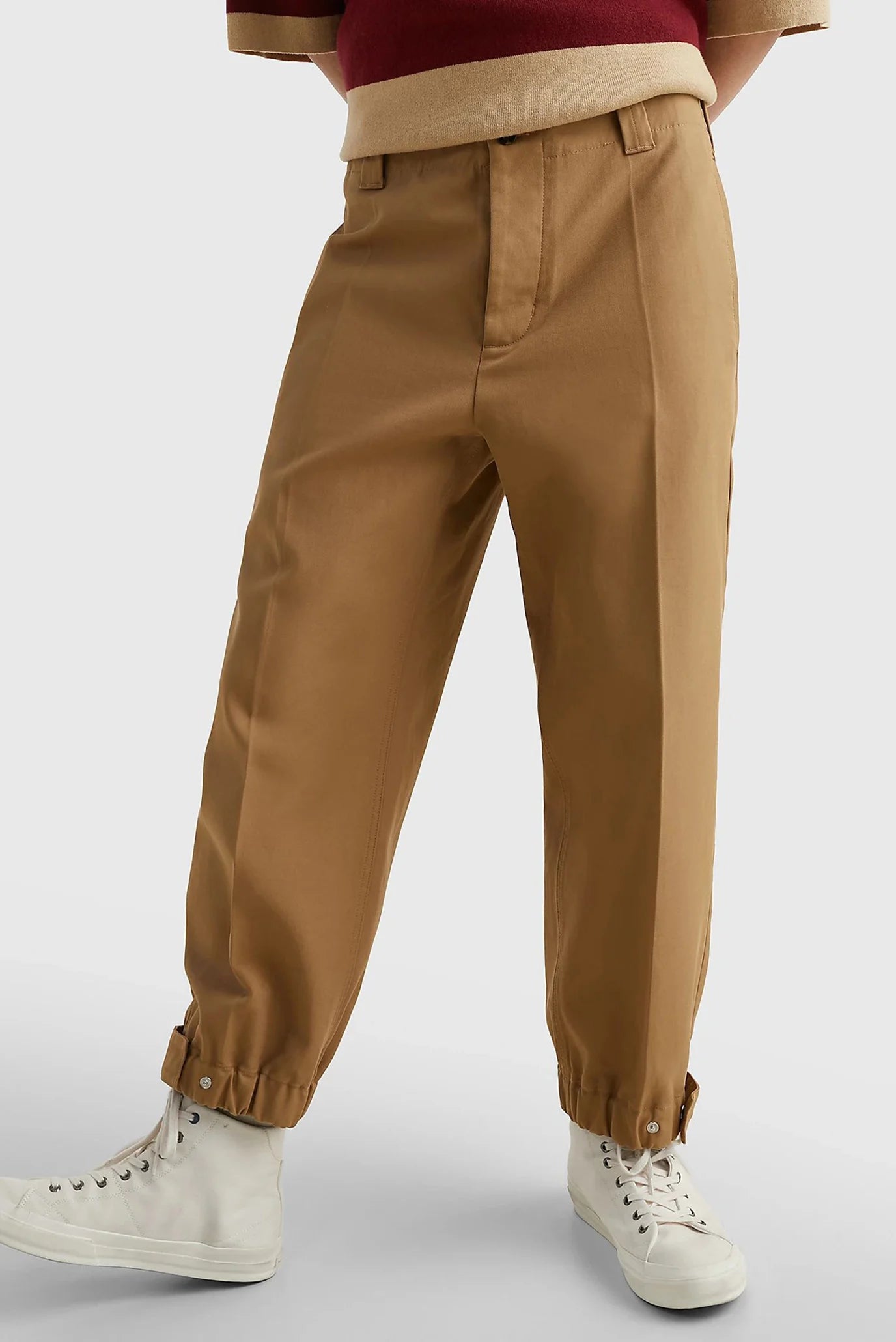 Tommy hilfiger - crest cuffed chino pants regular fit - men  - men