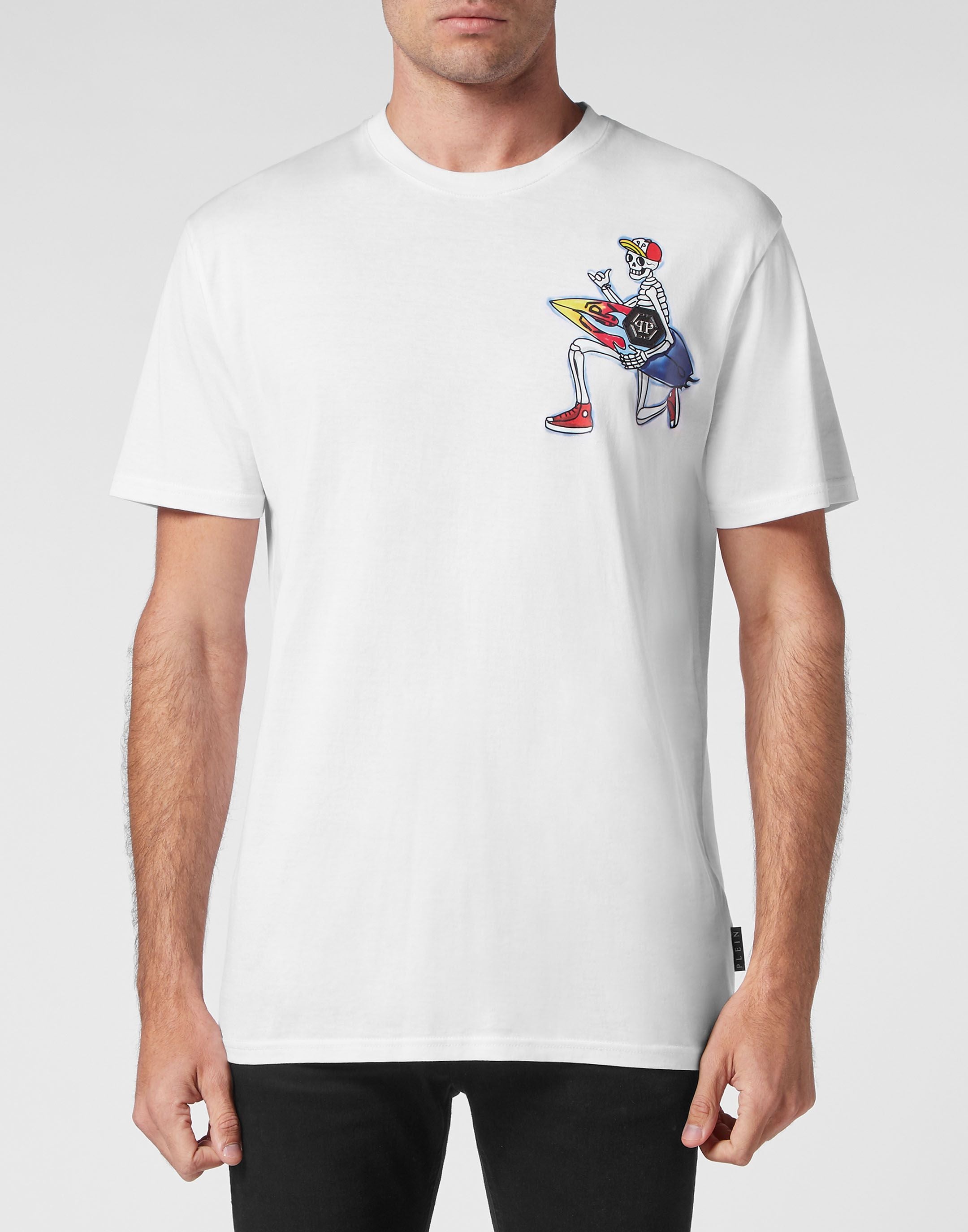 Philipp plein - t-shirt round neck ss hawaii - men