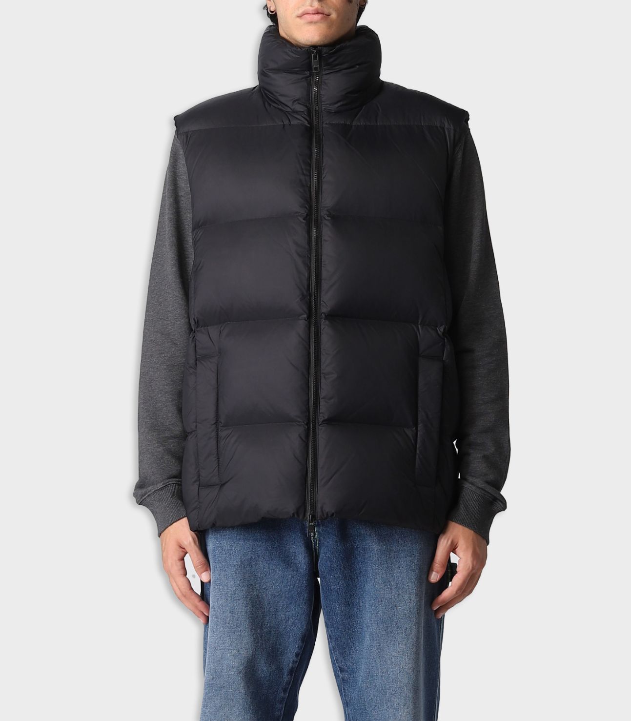 Msgm - logo-print padded gilet - men