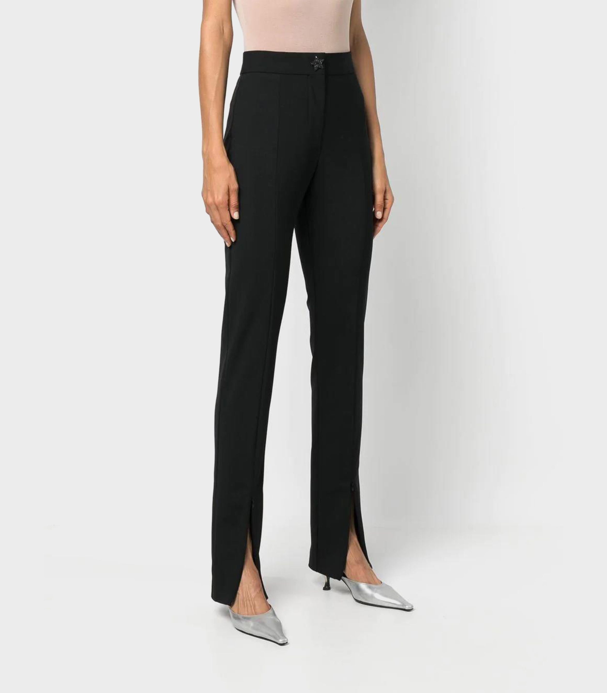 Msgm - slit-ankle slim tailored trousers
 - women