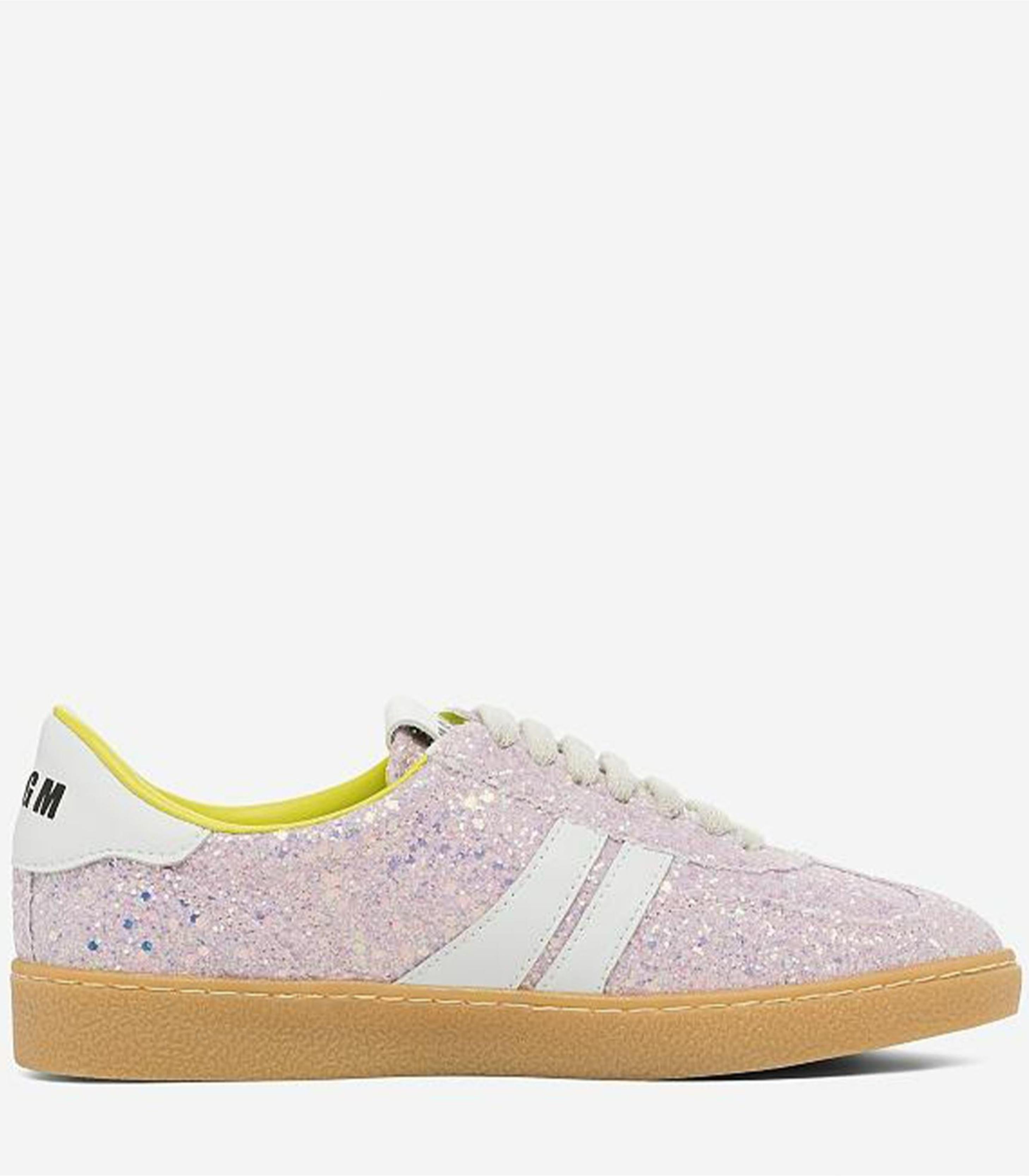 Msgm - glitter low-top sneakers - women