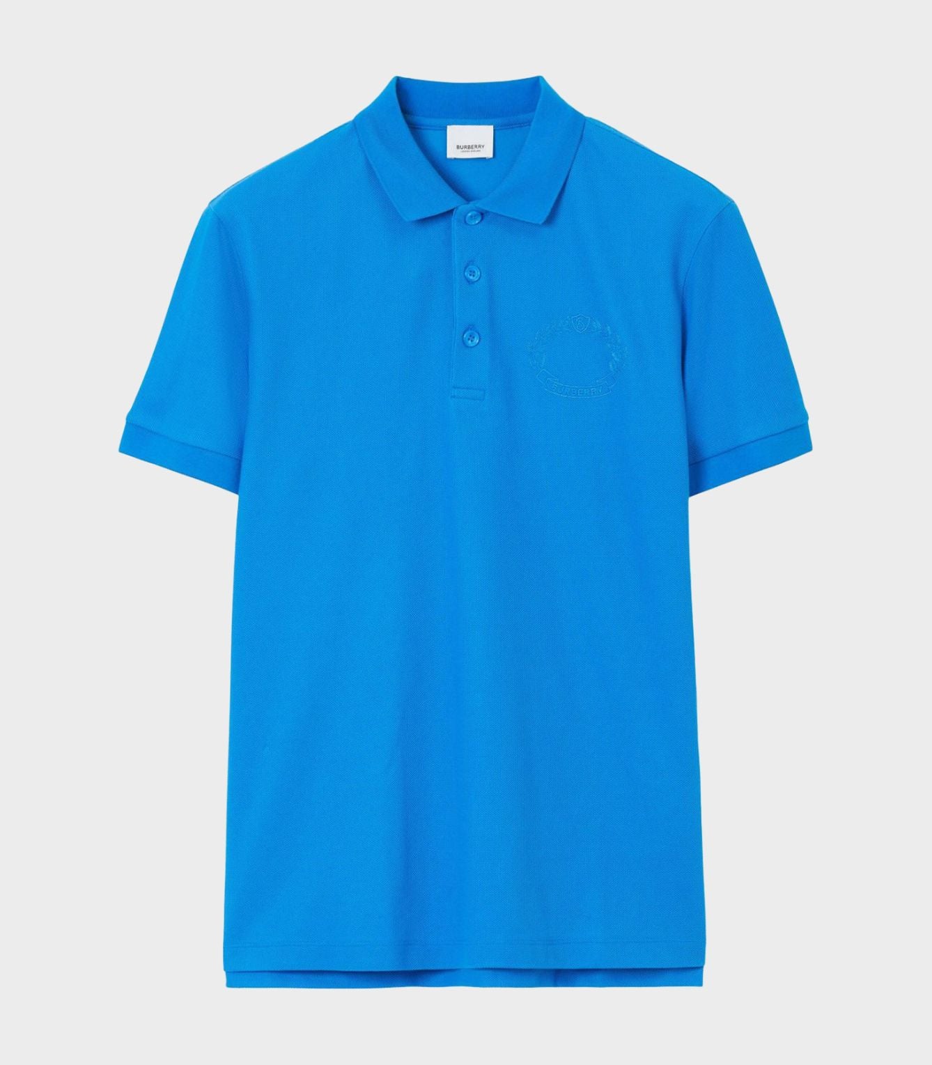 Burberry - logo embroidered cotton polo