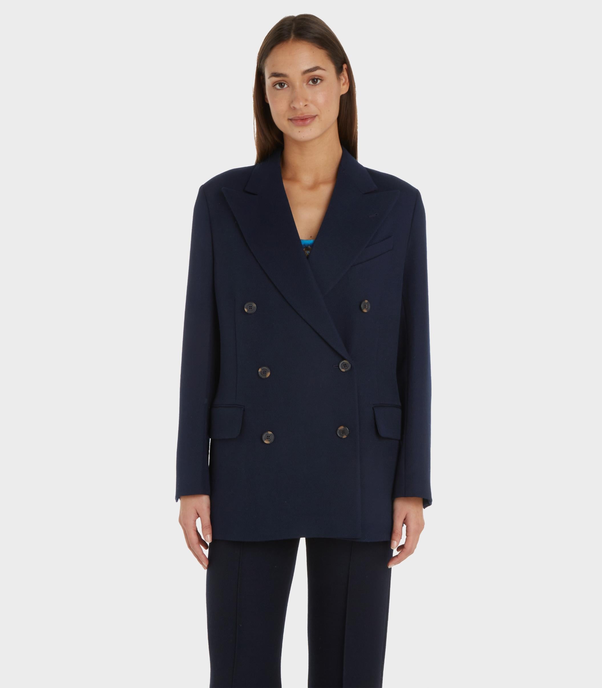 Tommy hilfiger - wool double-breasted boyfriend blazer - women