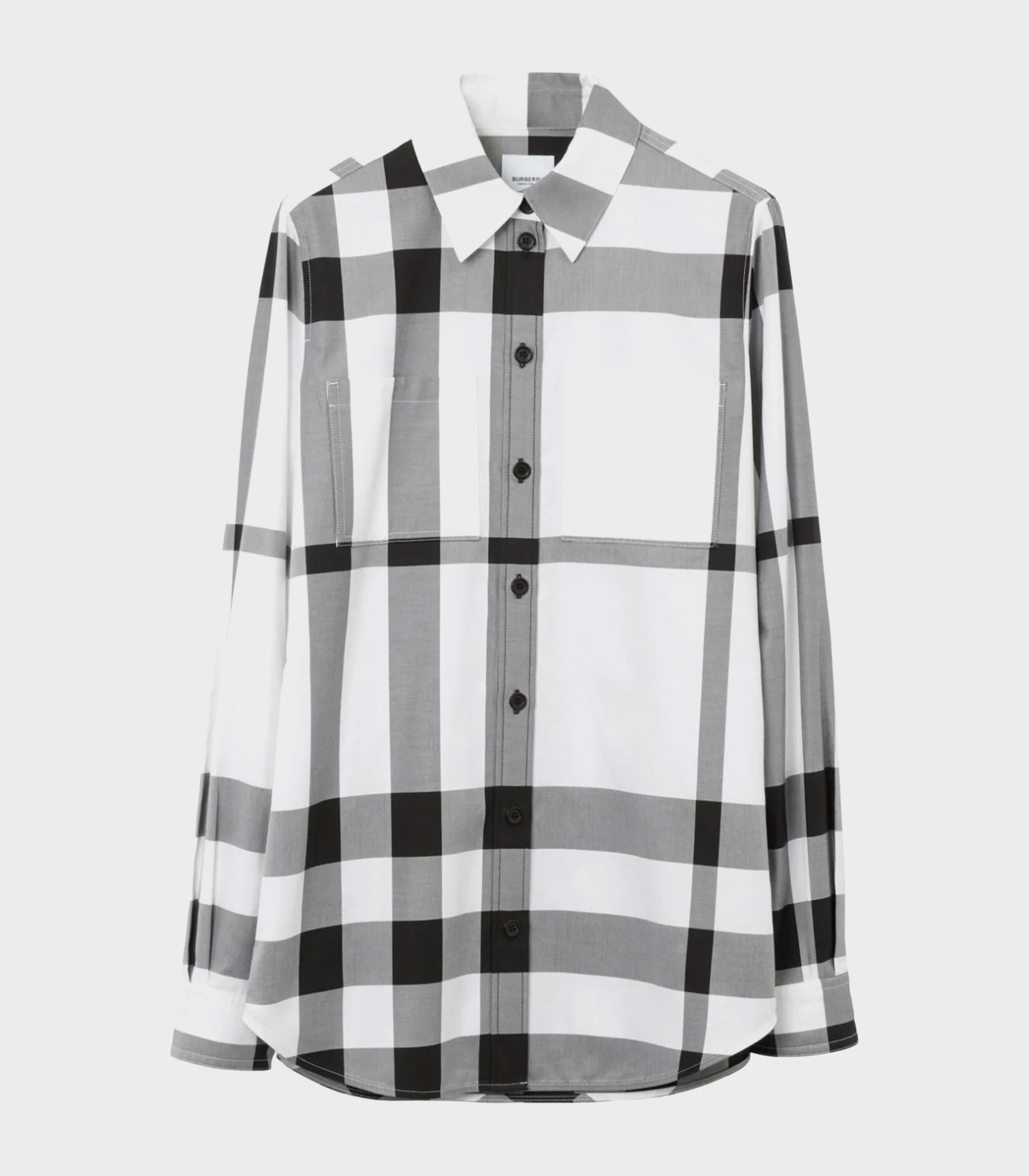 Burberry - Checked Cotton Shirt With Long Sleeves