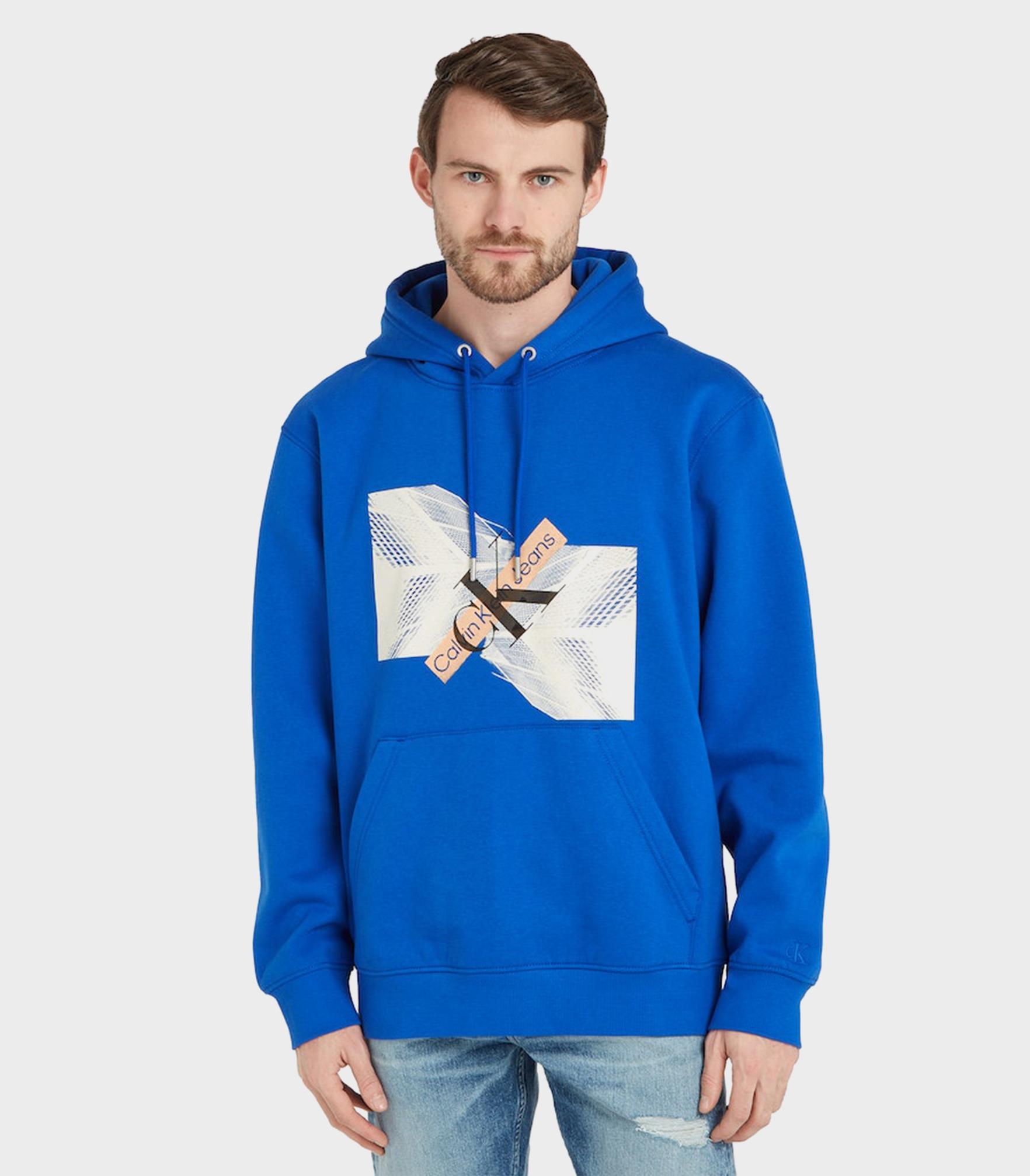 Calvin klein jeans - skyscraper urban graphic  hoodie relaxed fit  - men