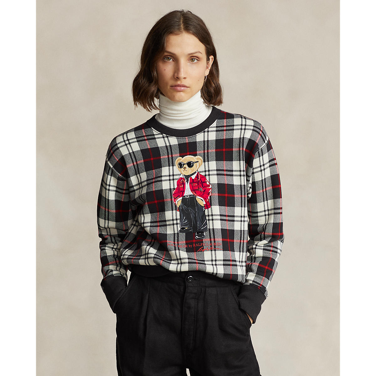 Polo ralph lauren - polo bear cotton-blend sweatshirt - women