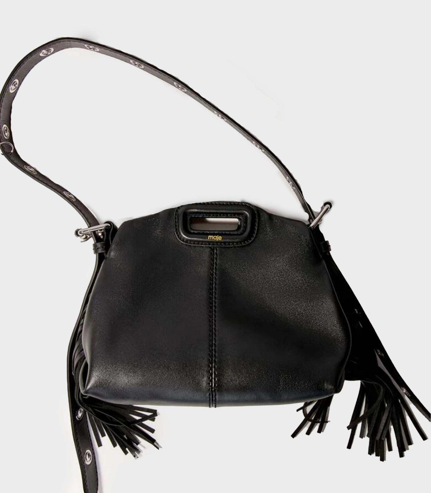 Maje Smooth Leather Mini Miss M Bag - Main Image