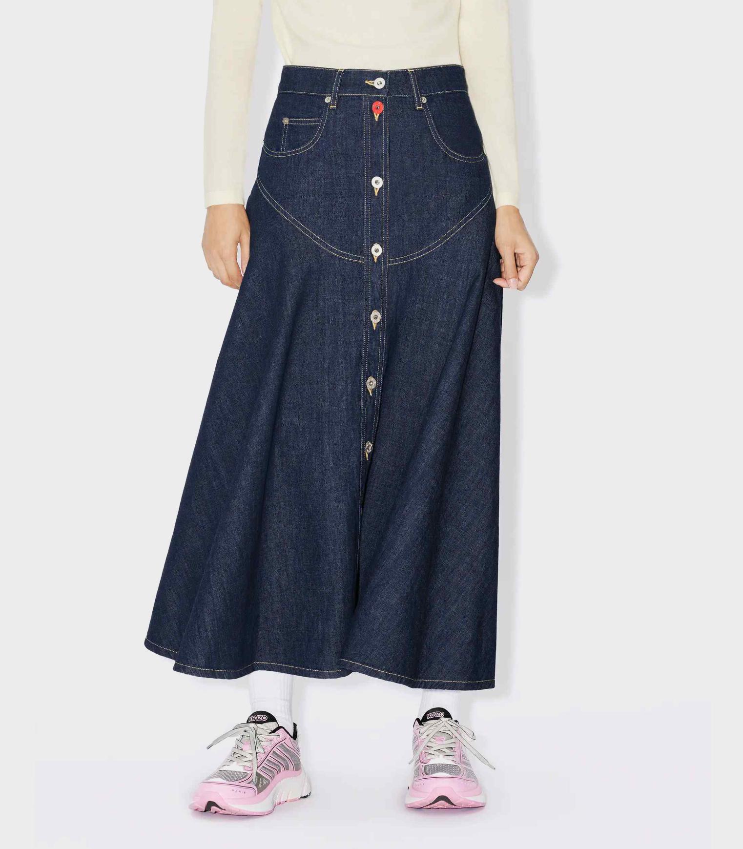 Kenzo - long flared denim skirt  - women