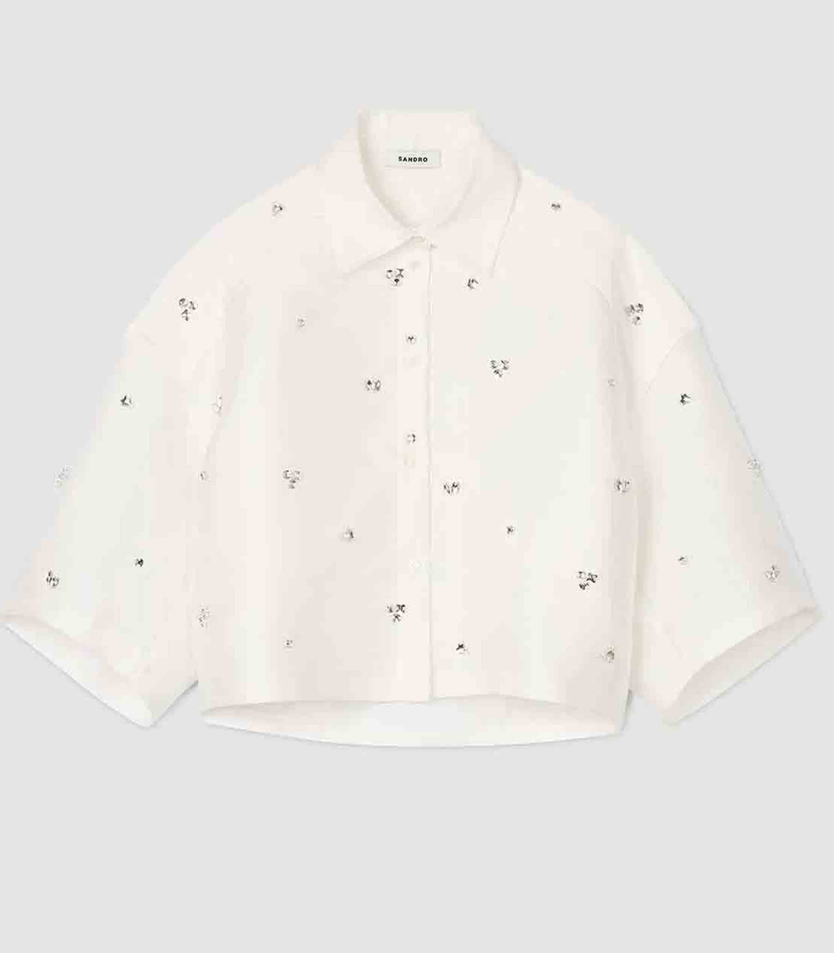 Sandro - shirt embellished with rhinestones
 - women