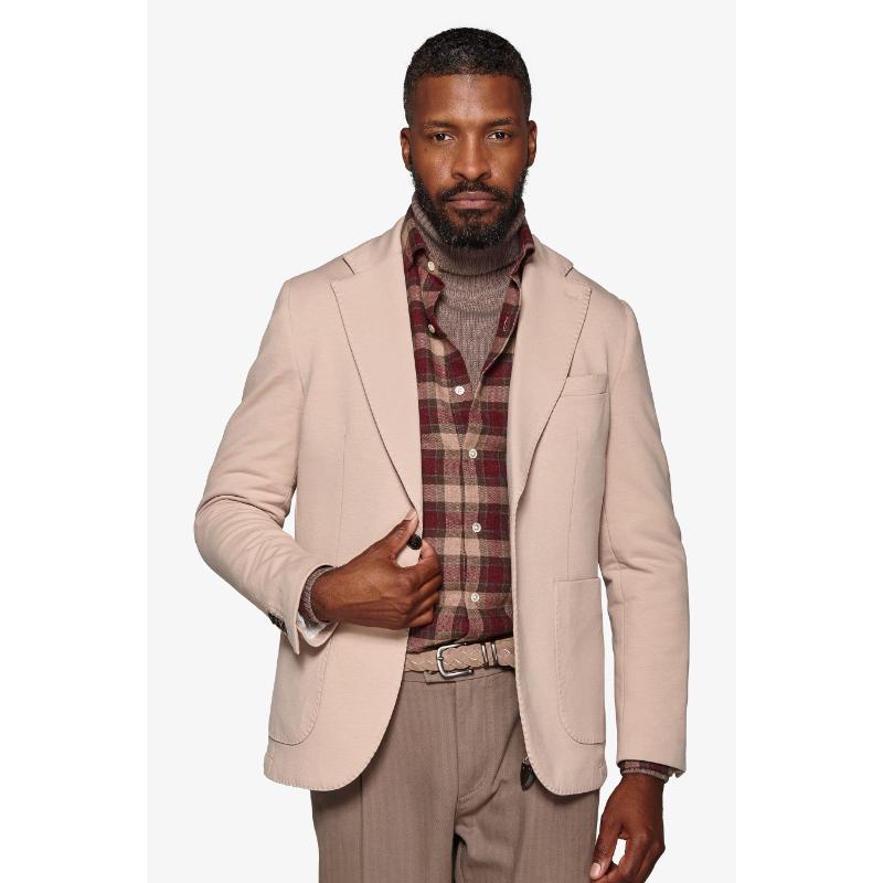 Dan john - normal stretch jersey lapel jacket - men