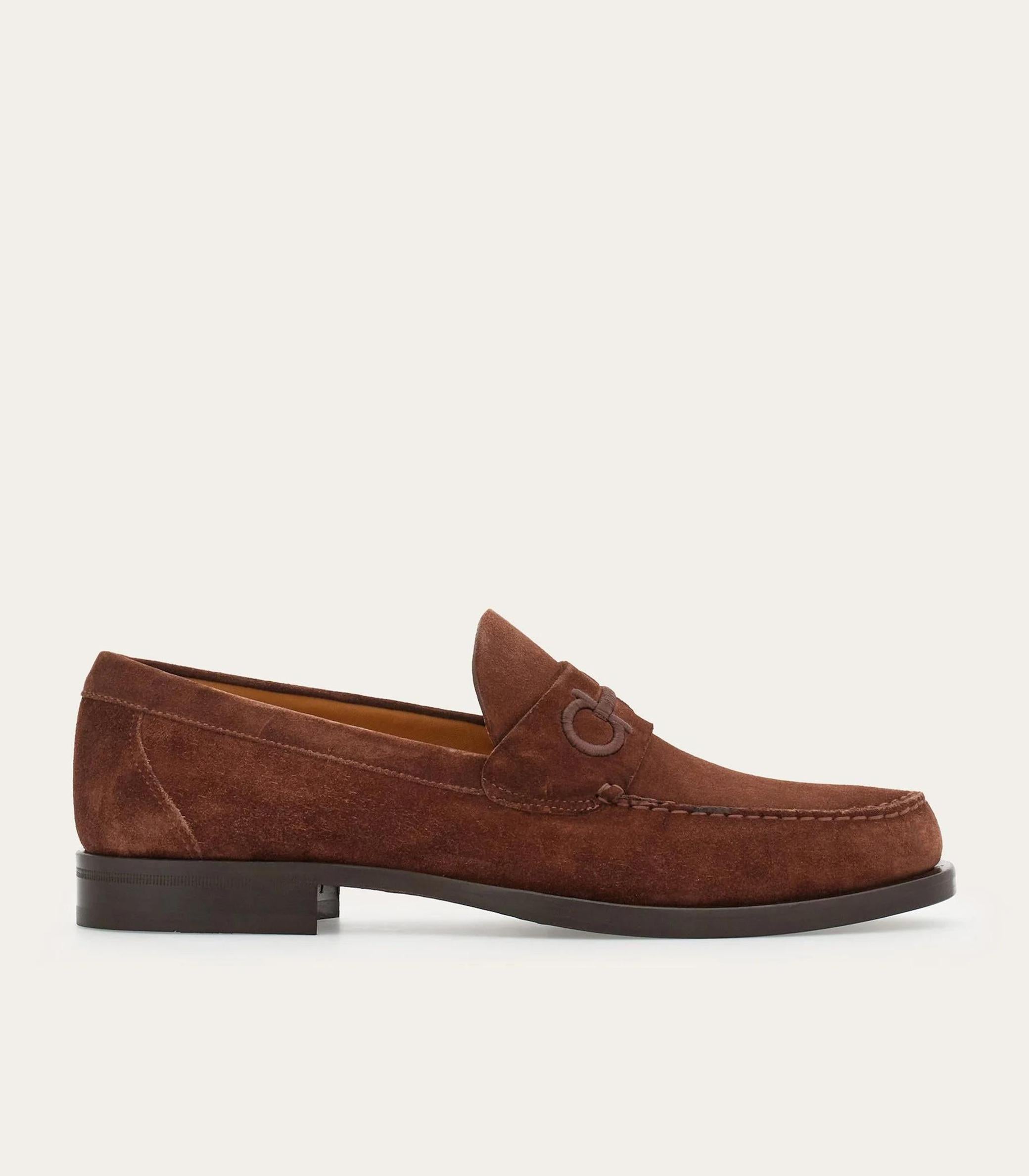 Ferragamo - loafer with embroidered detail - men