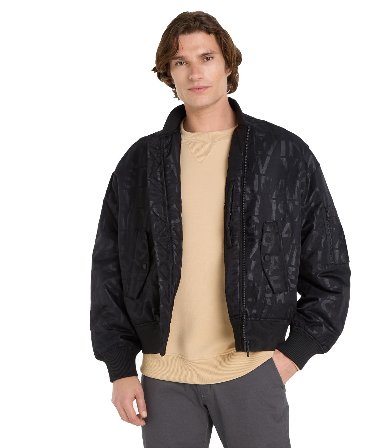 Calvin klein jeans -all-over logo bomber jacket
 - men