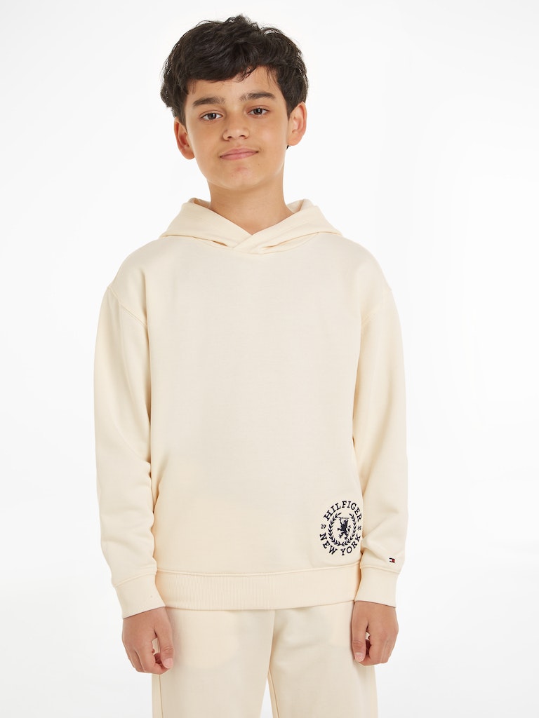 Tommy hilfiger - crest logo hoodie regular fit - boys