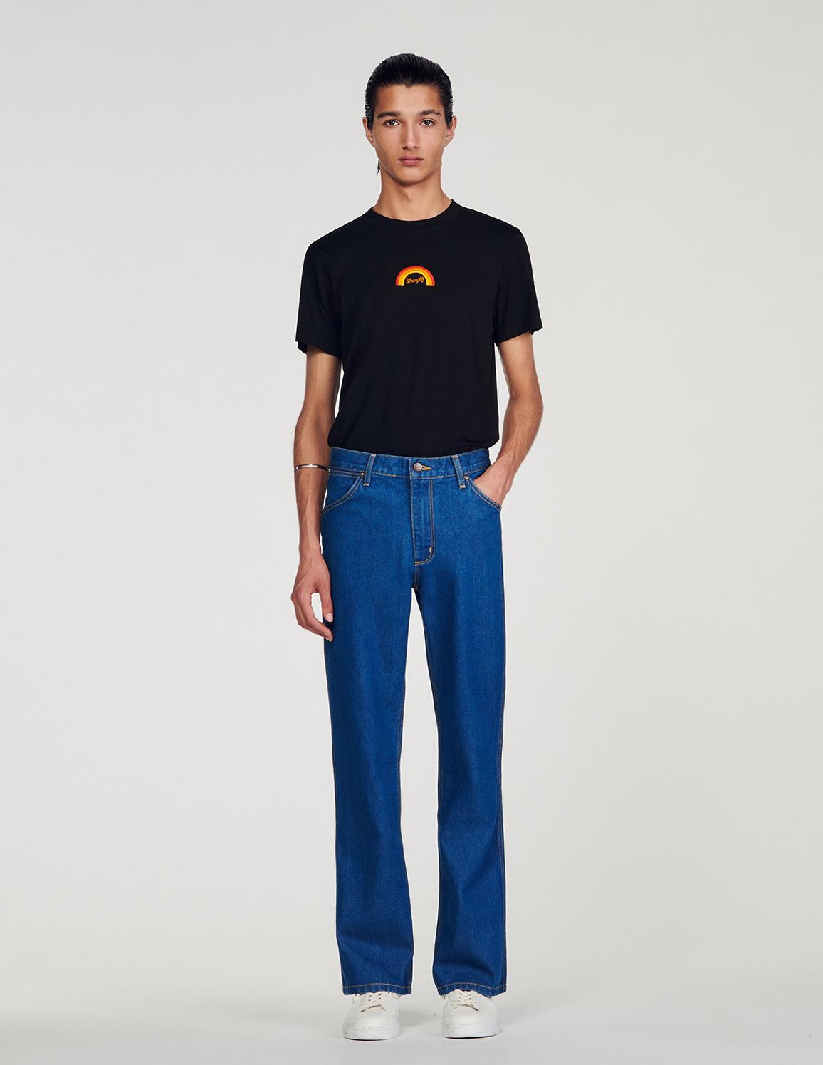 Sandro - sandroxwrangler faded jeans - men