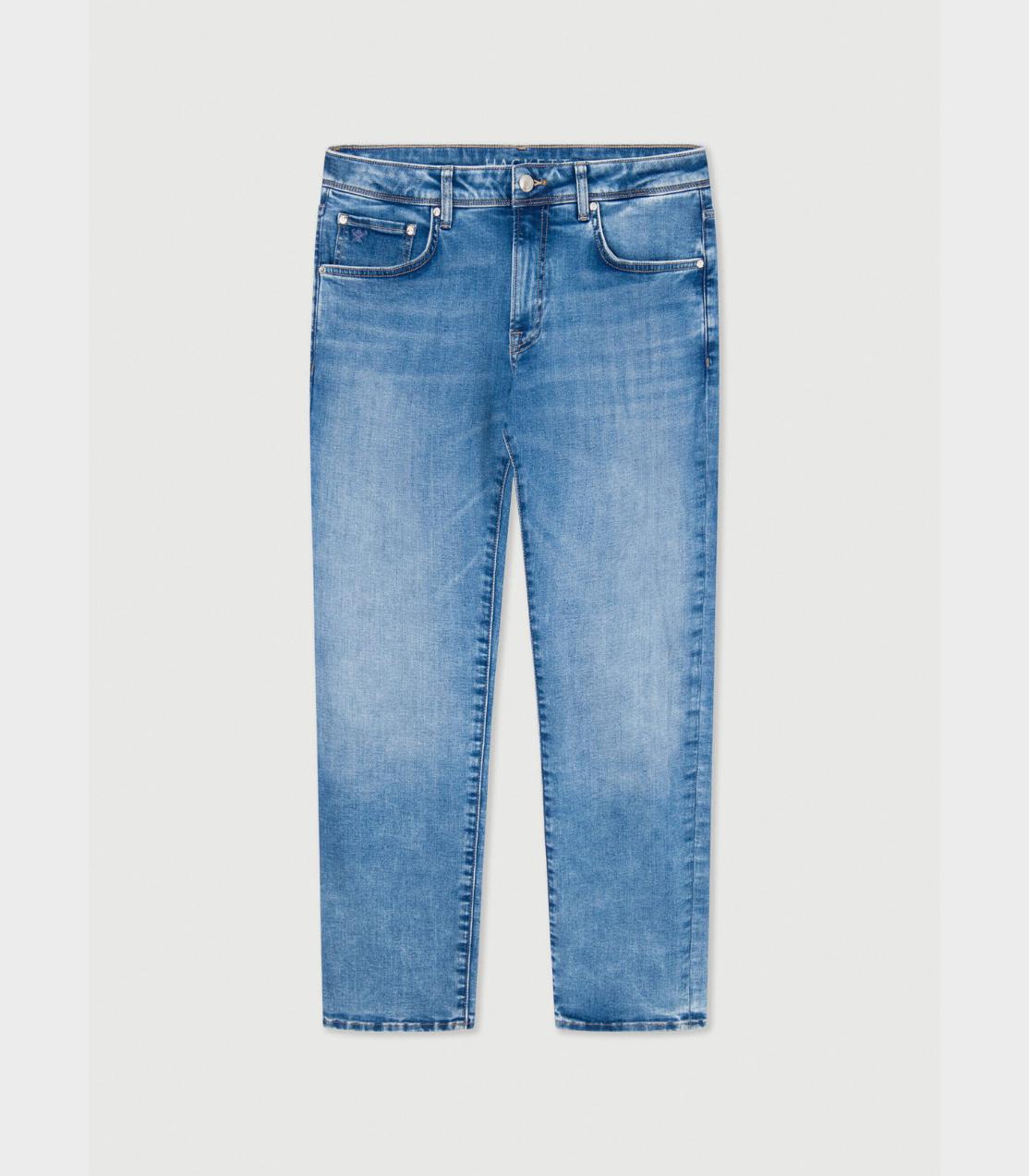 Hackett - slim fit worn effect jeans  - men