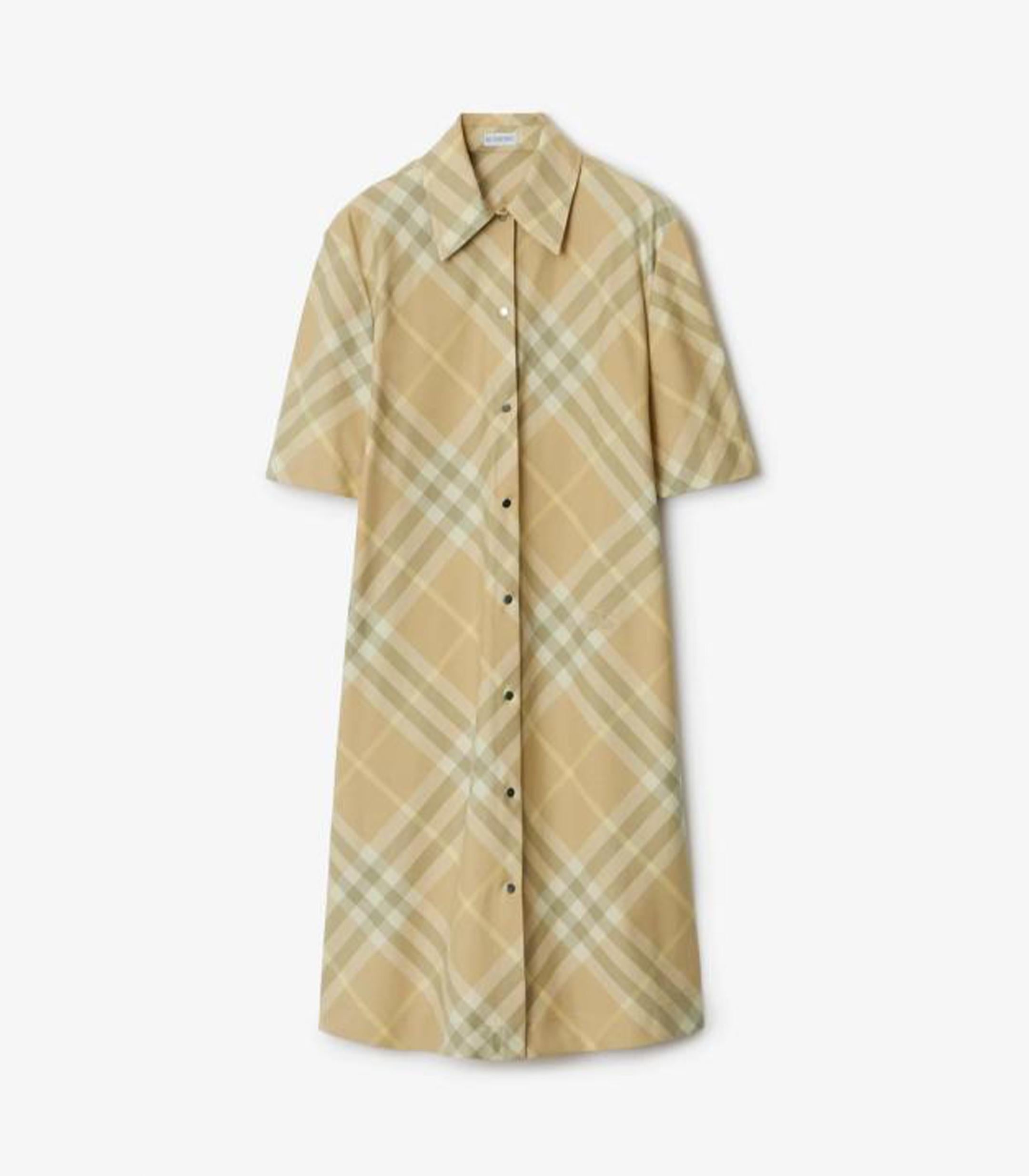 Burberry - Check Cotton Shirt Dress