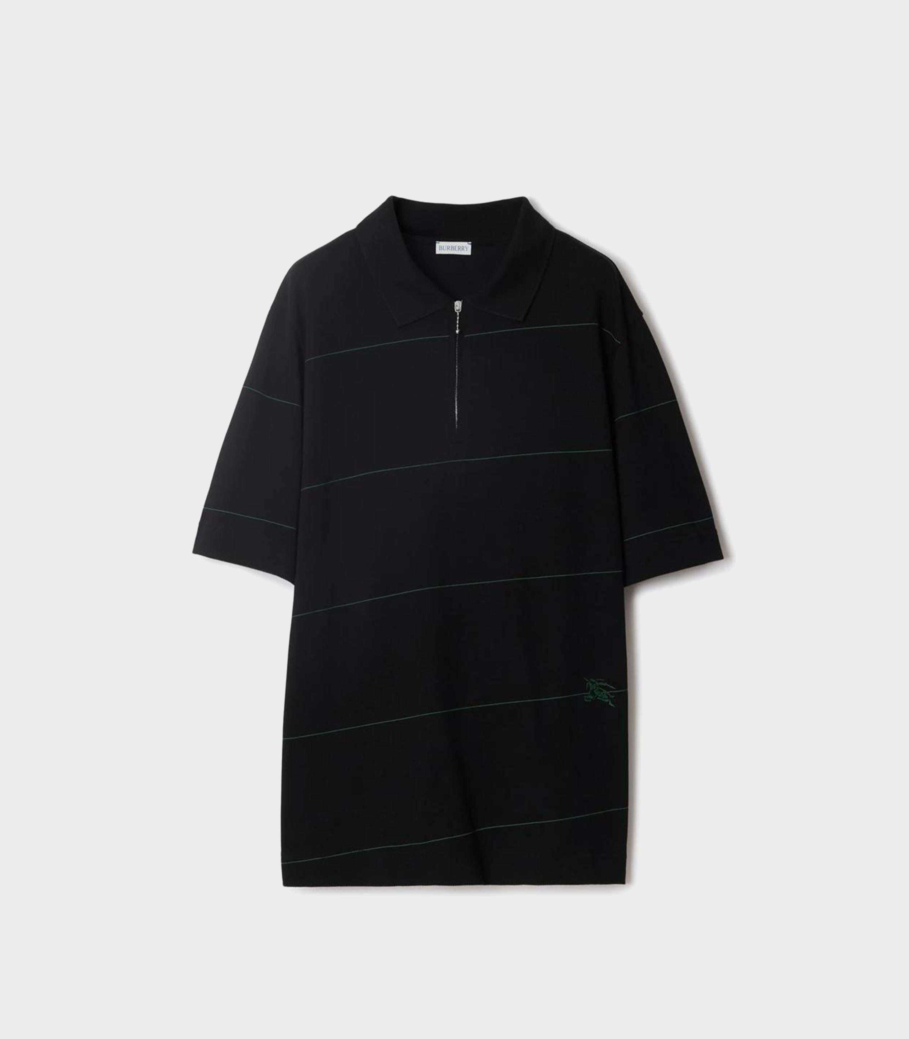 Burberry - striped cotton polo shirt