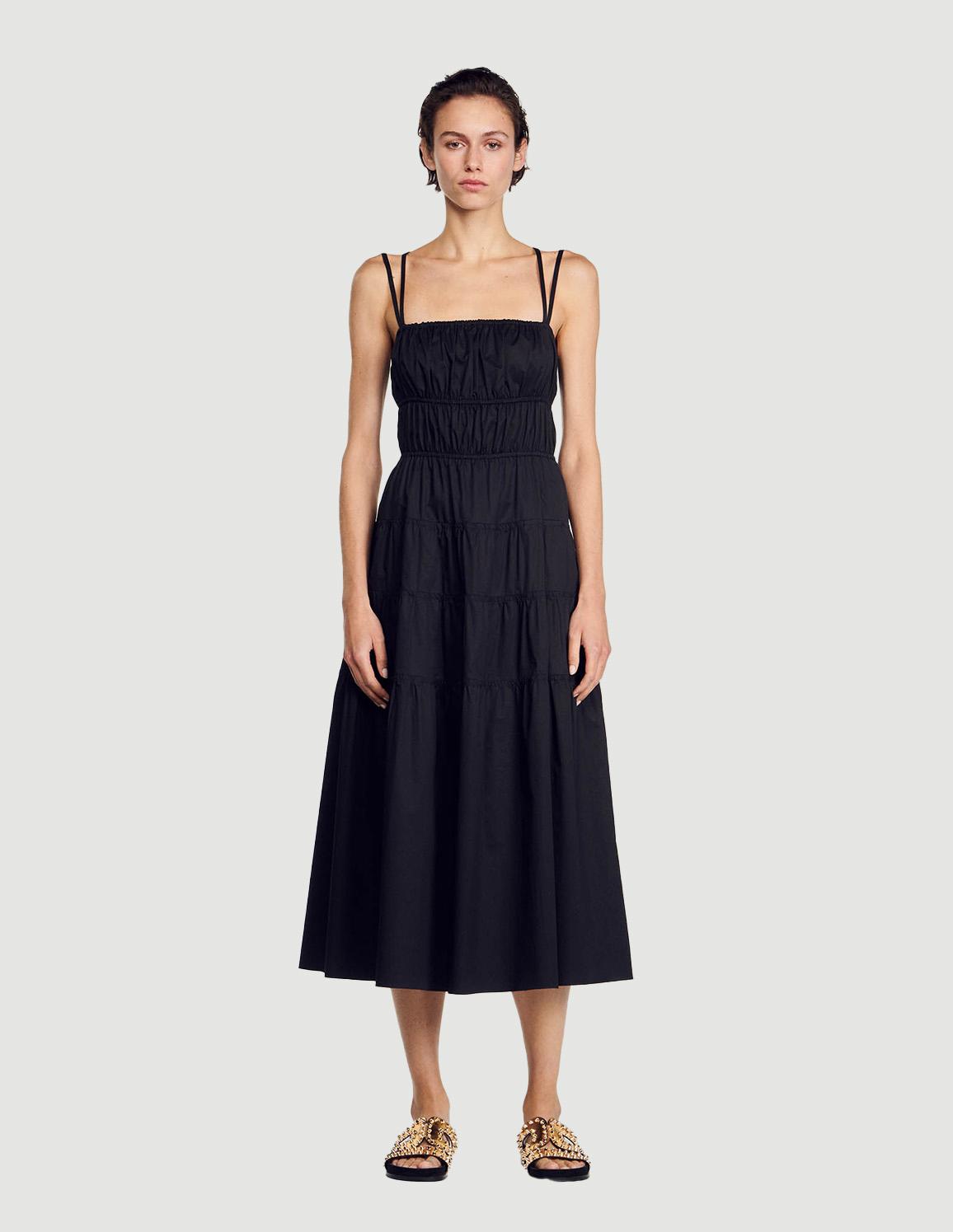 Sandro - ruched midi dress - women

 - women