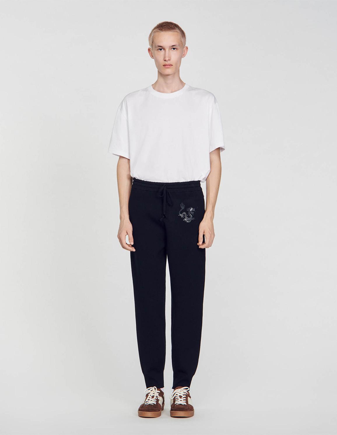 Jogging Bottoms Sandro Jogging SANDRO Knit Jogging Bottoms