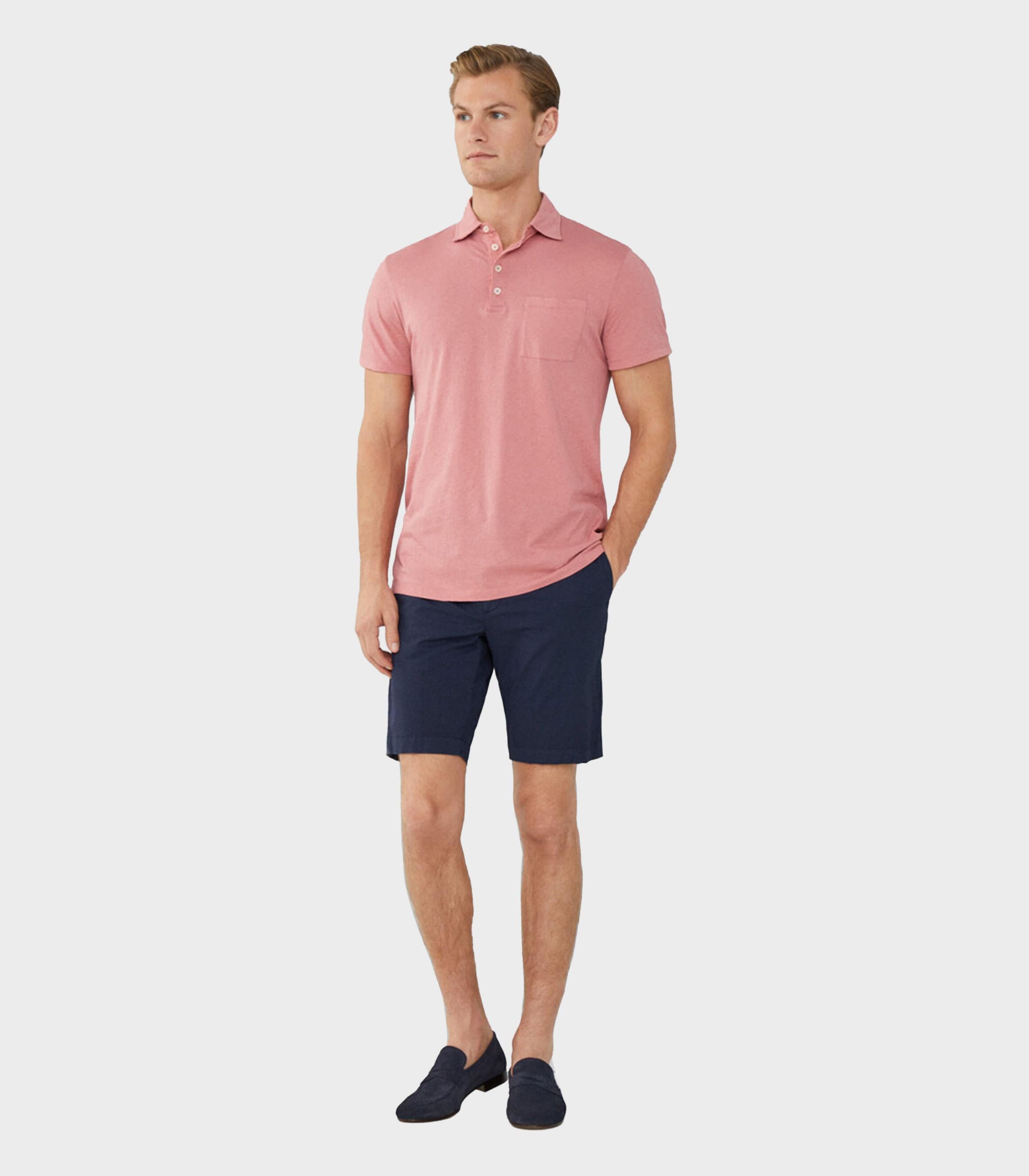 Hackett - classic fit knit polo - men