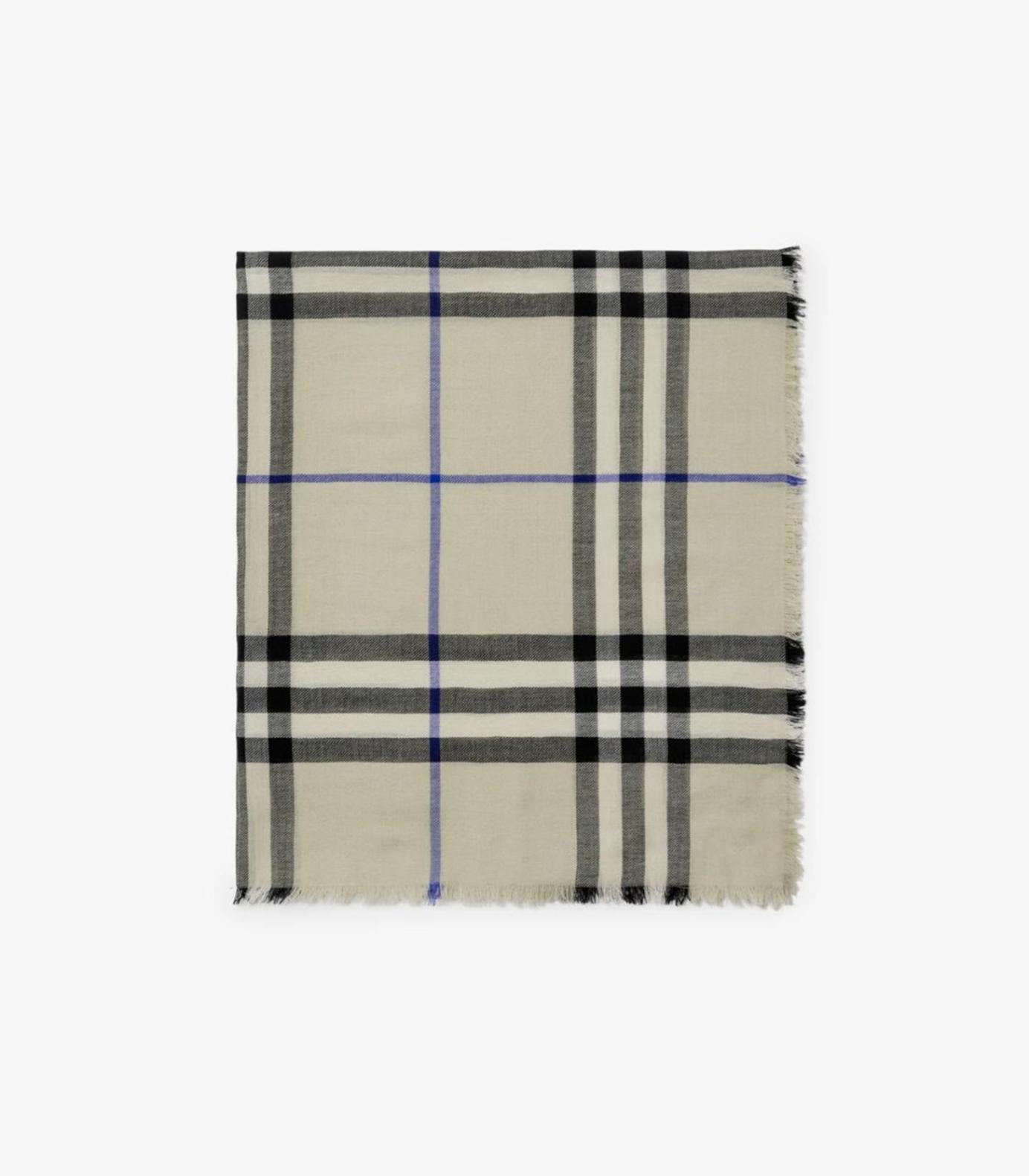 Burberry - check wool scarf - unisex