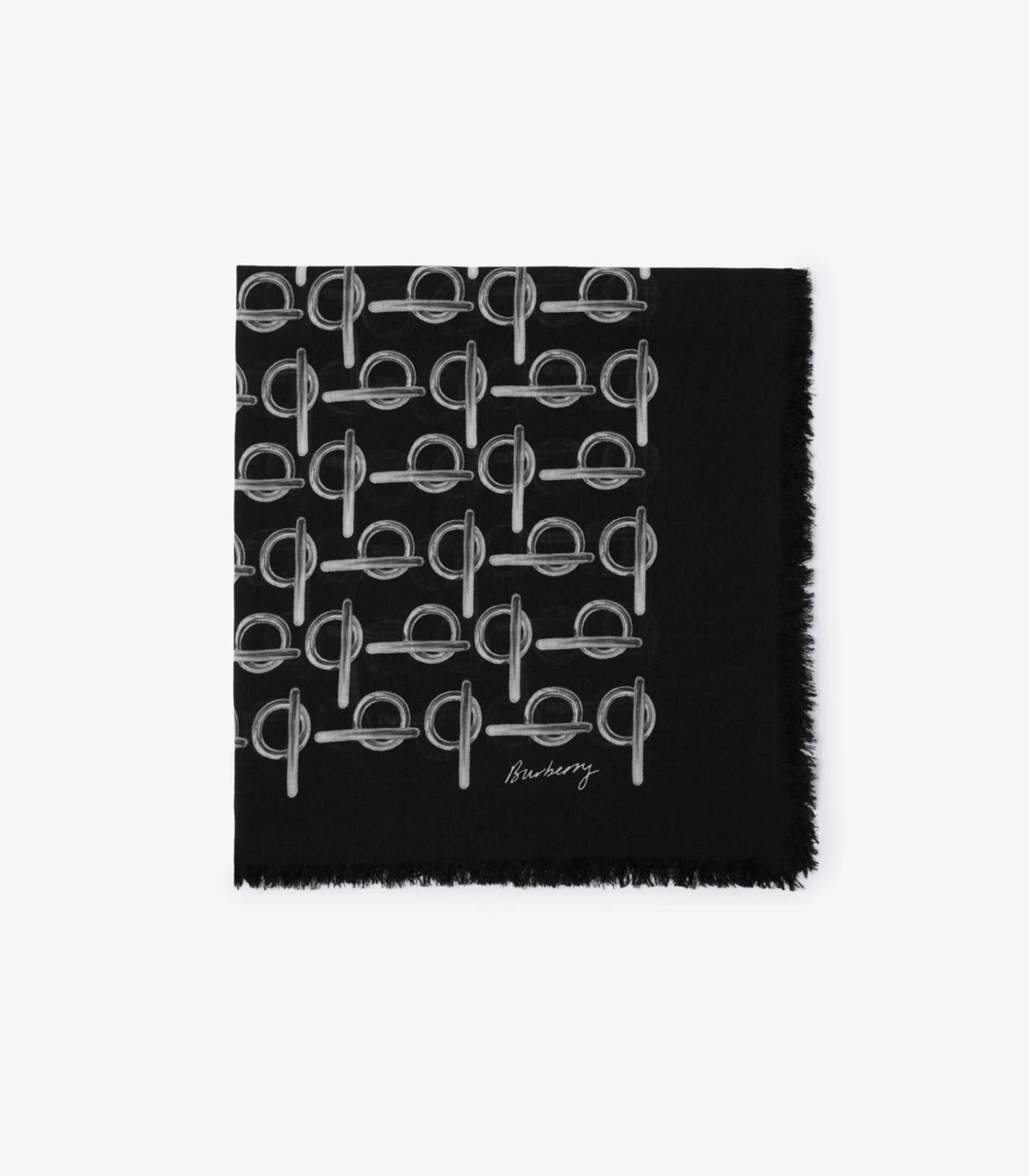 Burberry - b wool scarf  - unisex