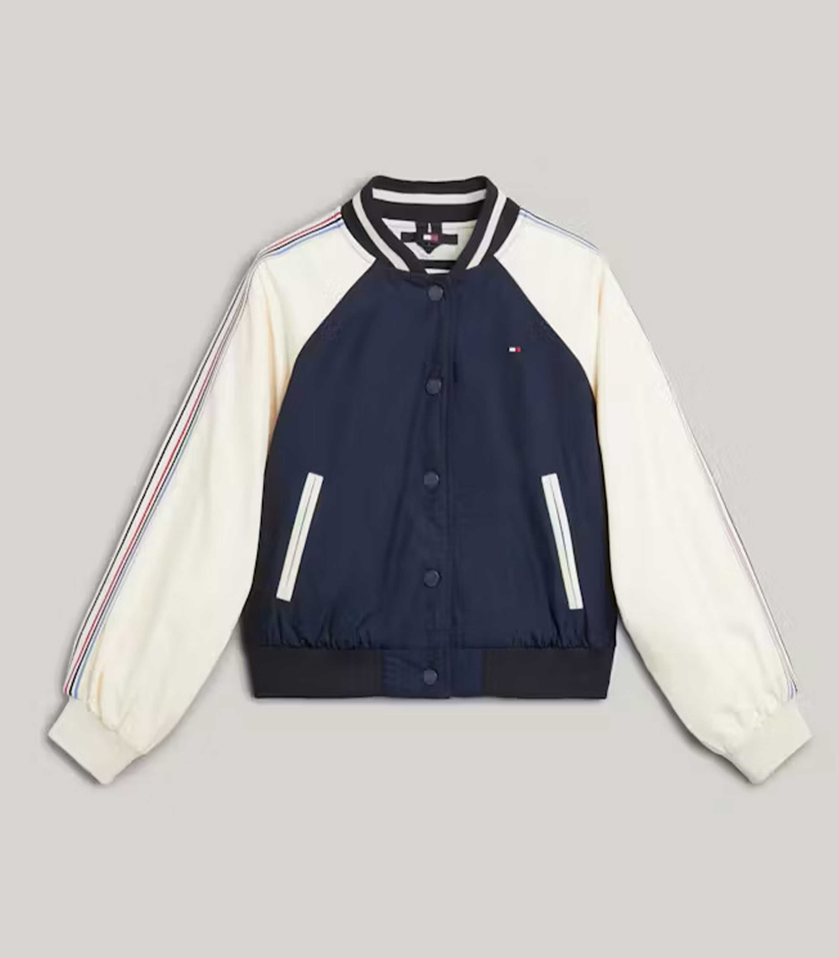 Tommy hilfiger - varsity back logo bomber jacket - girls