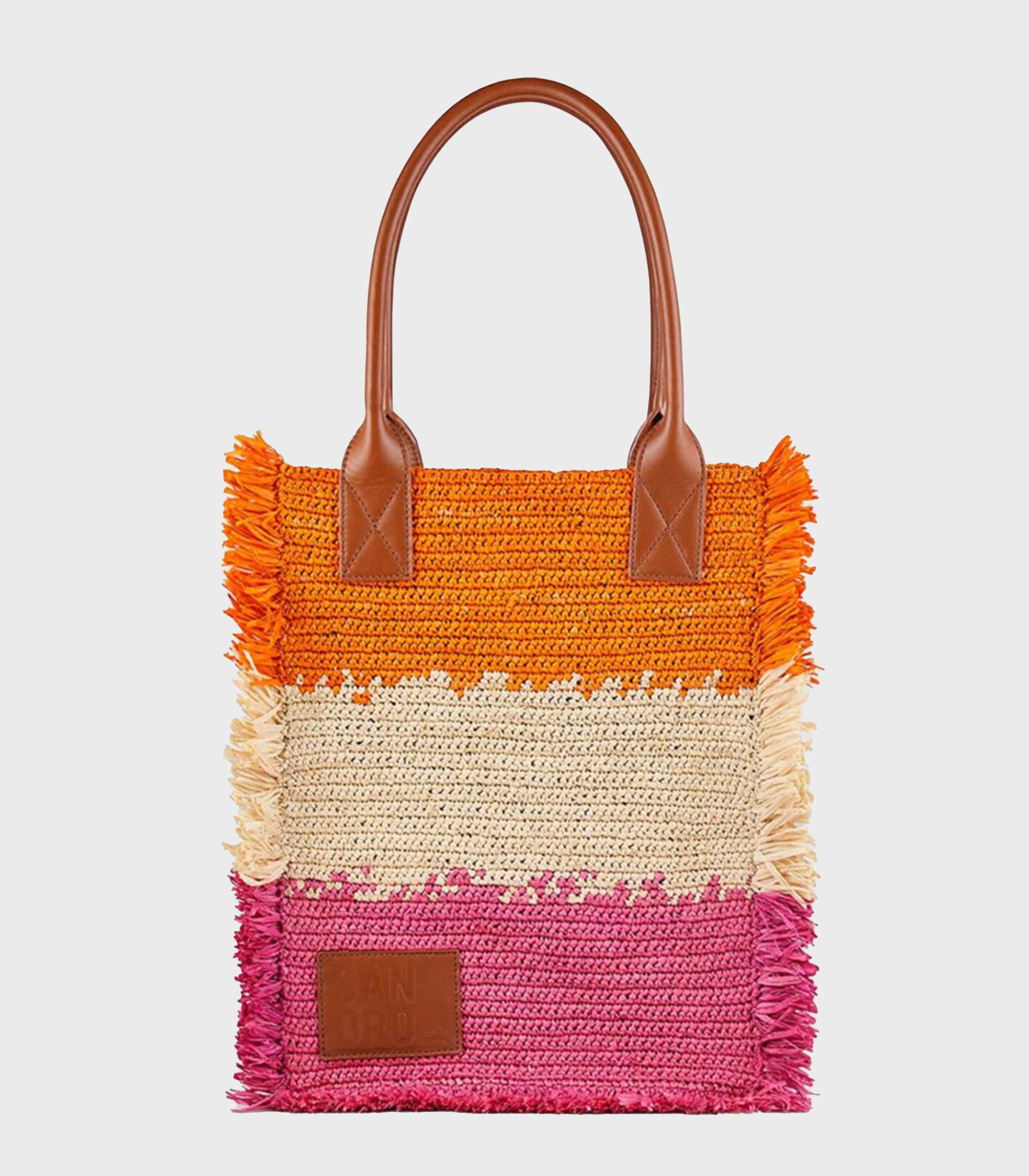 Sandro - raffia tote bag - women