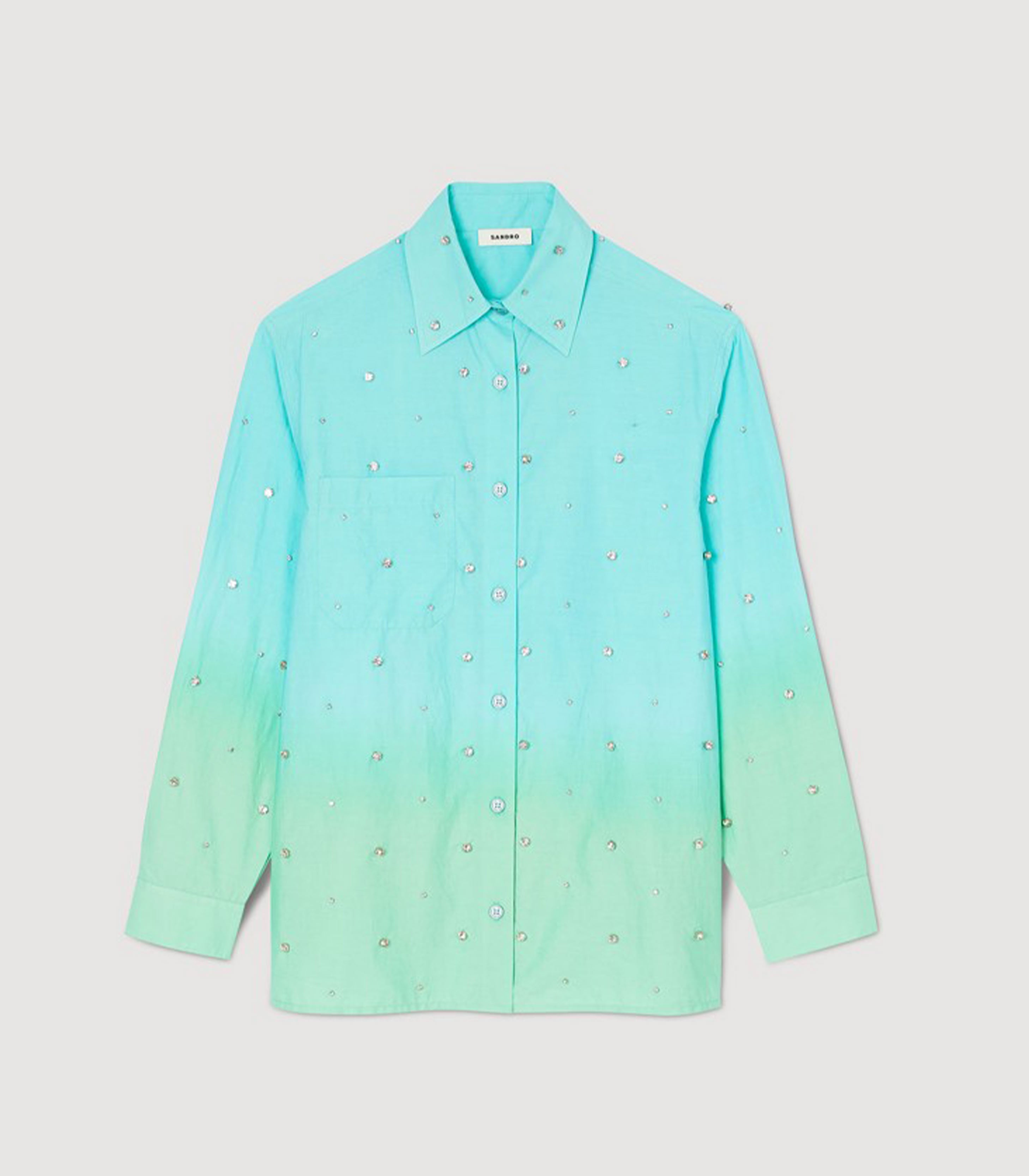 Sandro - rhinestone dip dye shirt
 - women