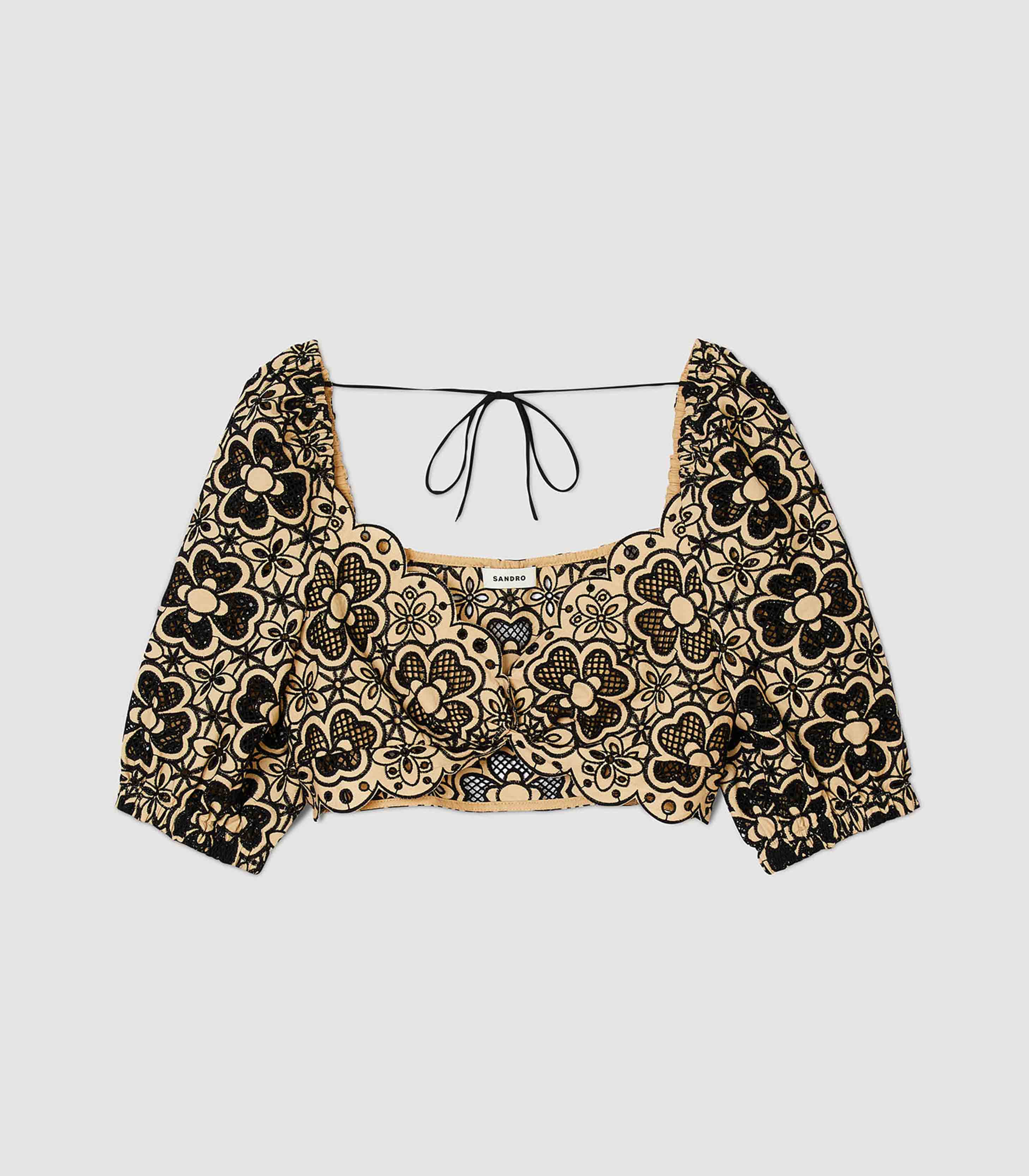 Sandro - broderie anglaise crop top
 - women