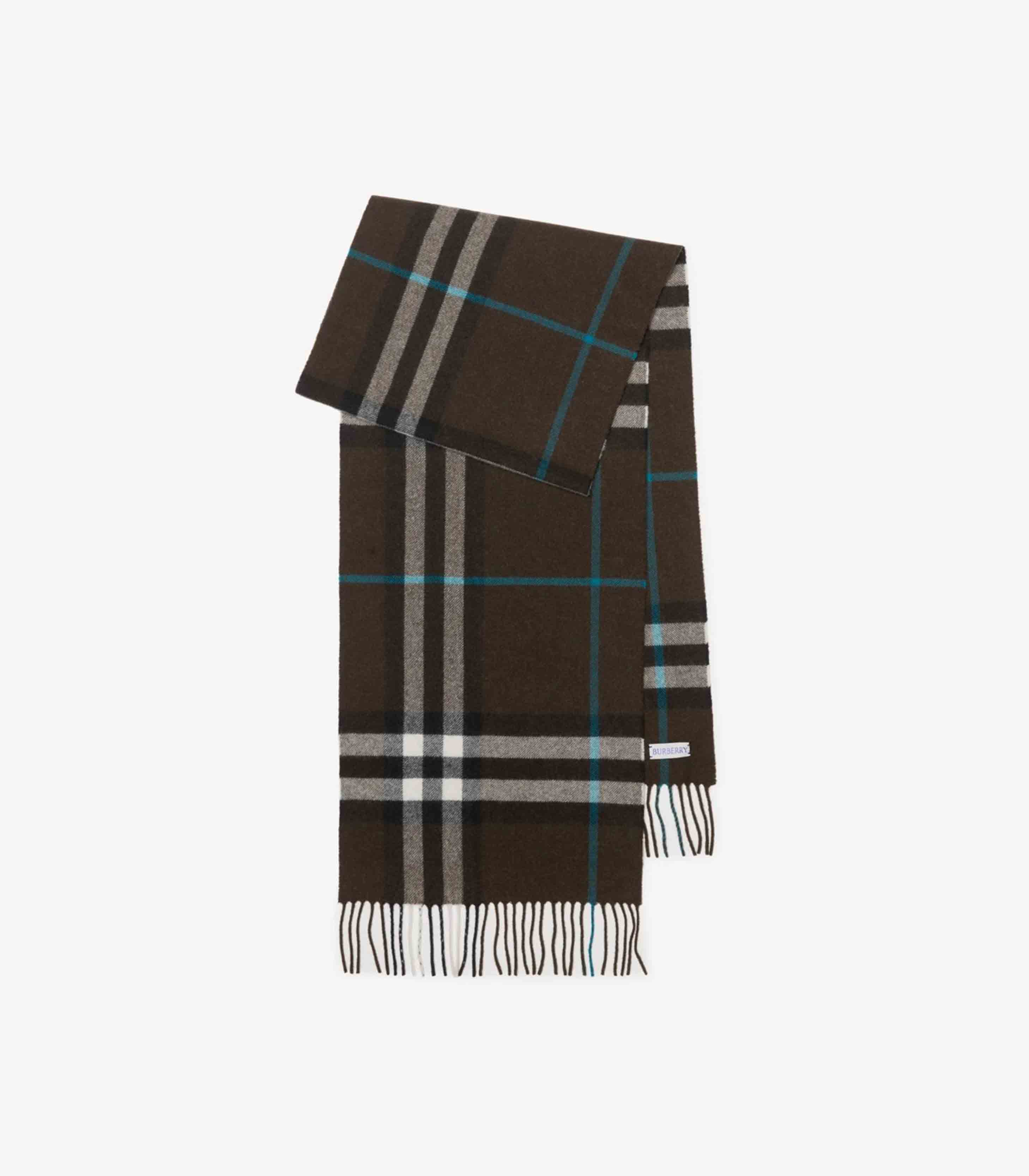 Burberry - check cashmere scarf - unisex