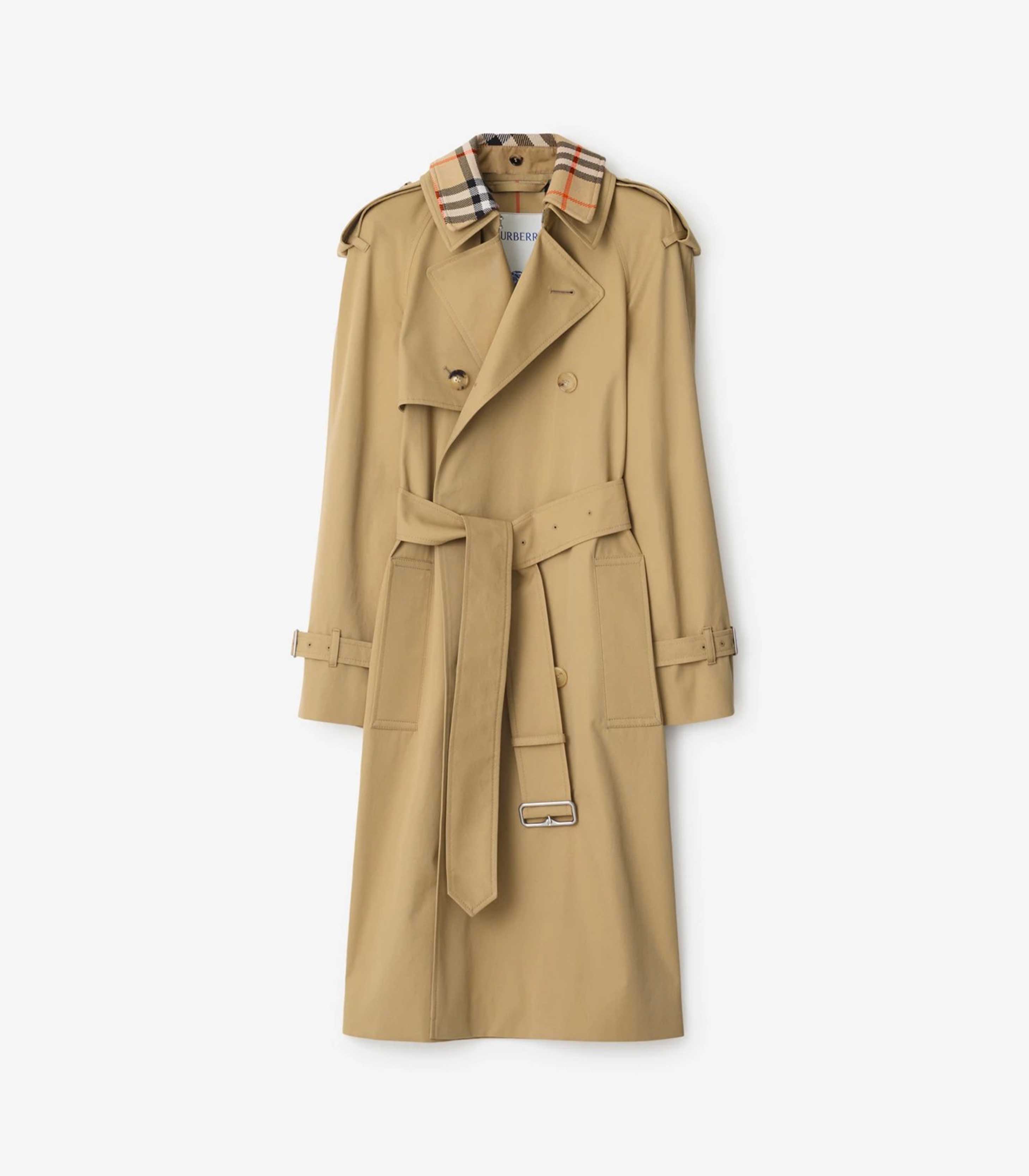 Burberry - long detachable collar gabardine trench coat
 - women