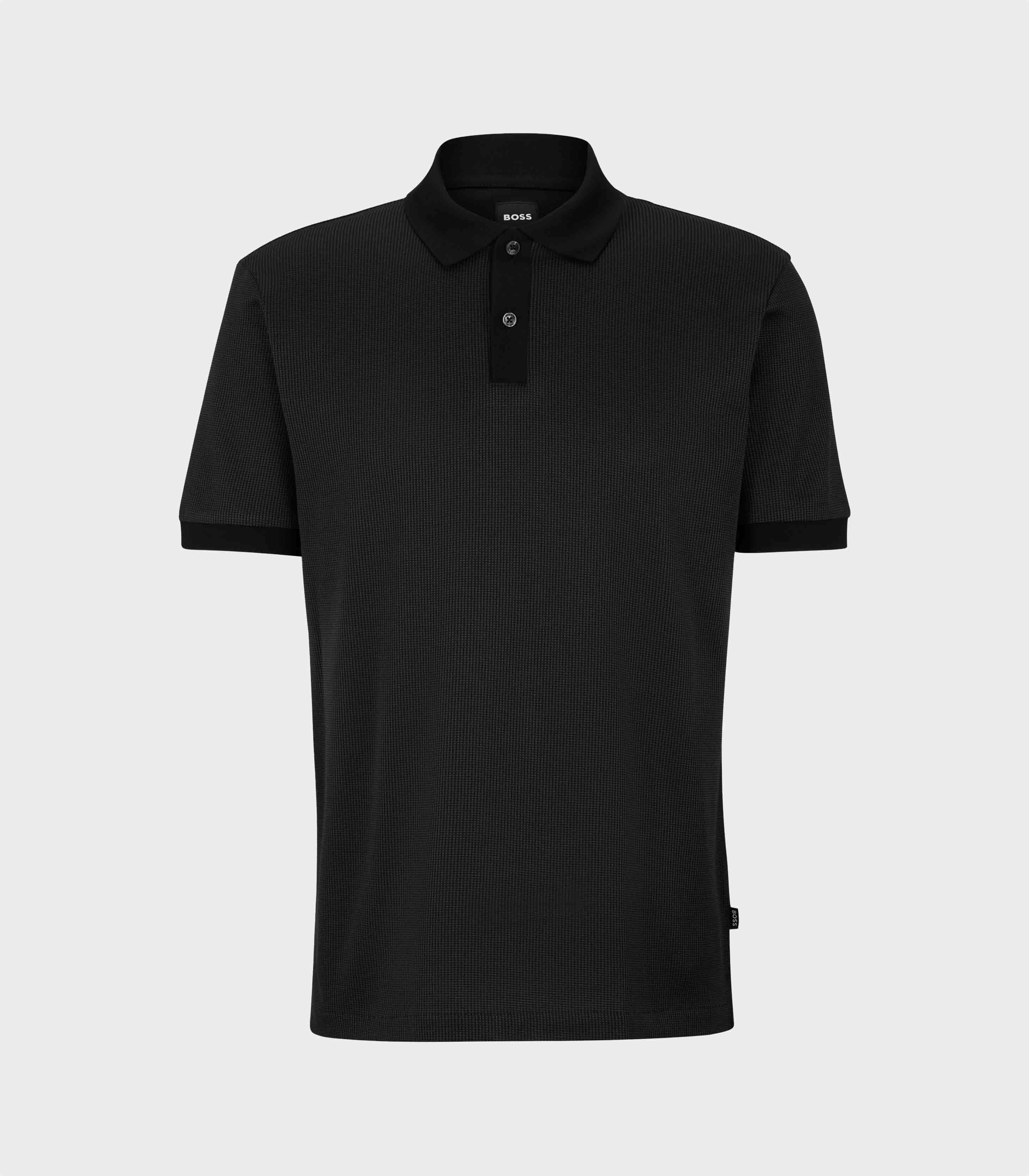BOSS - Structured-Cotton Polo Shirt with Mercerized Finish – dstore Egypt