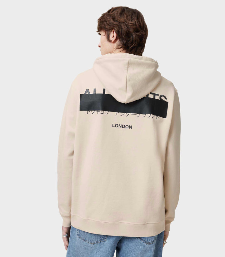 Allsaints Redact Pullover Embroidered Logo Hoodie