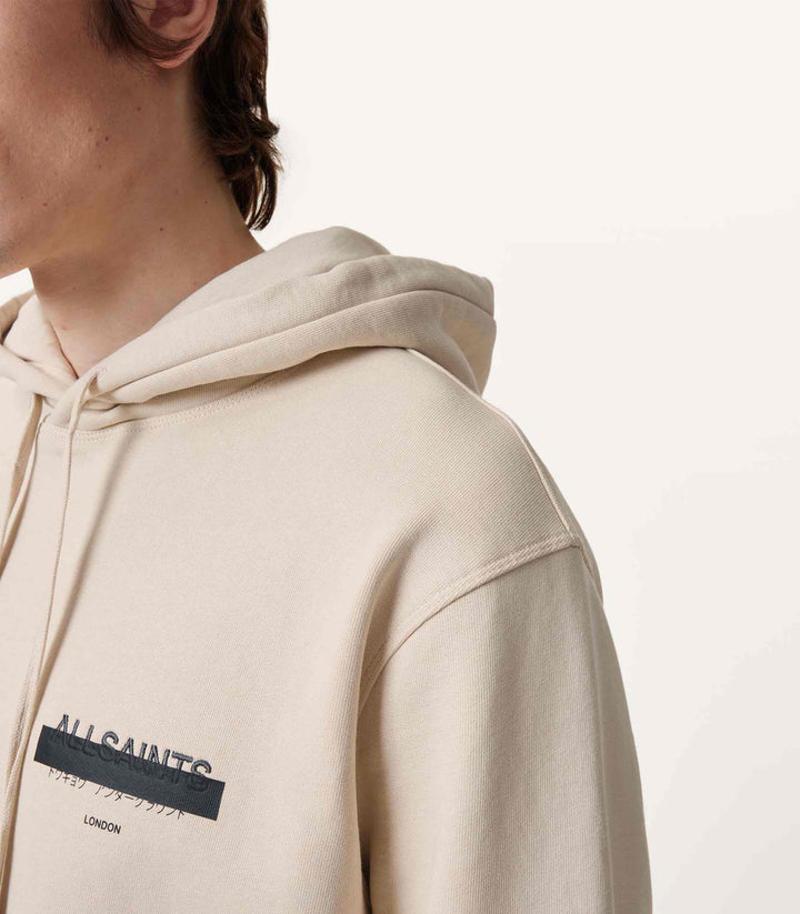 Allsaints Redact Pullover Embroidered Logo Hoodie