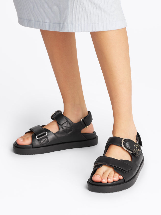 Tommy Hilfiger Women's Leather Sporty Sandals