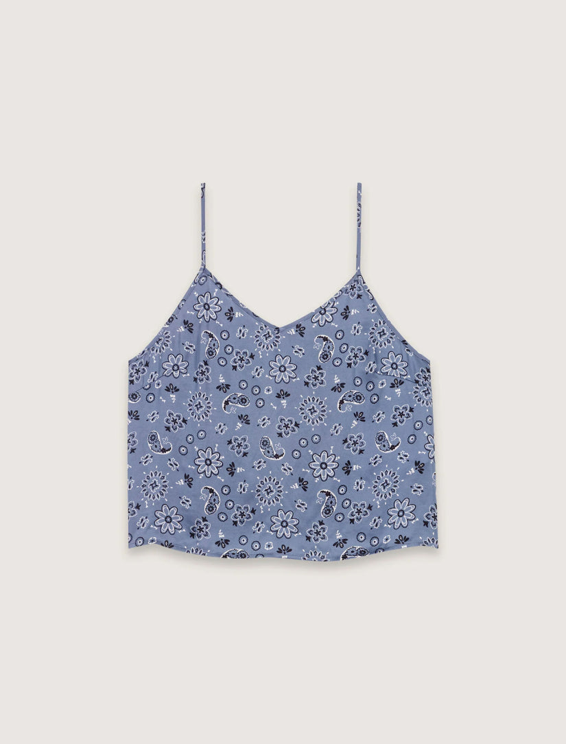 Blue bandana print