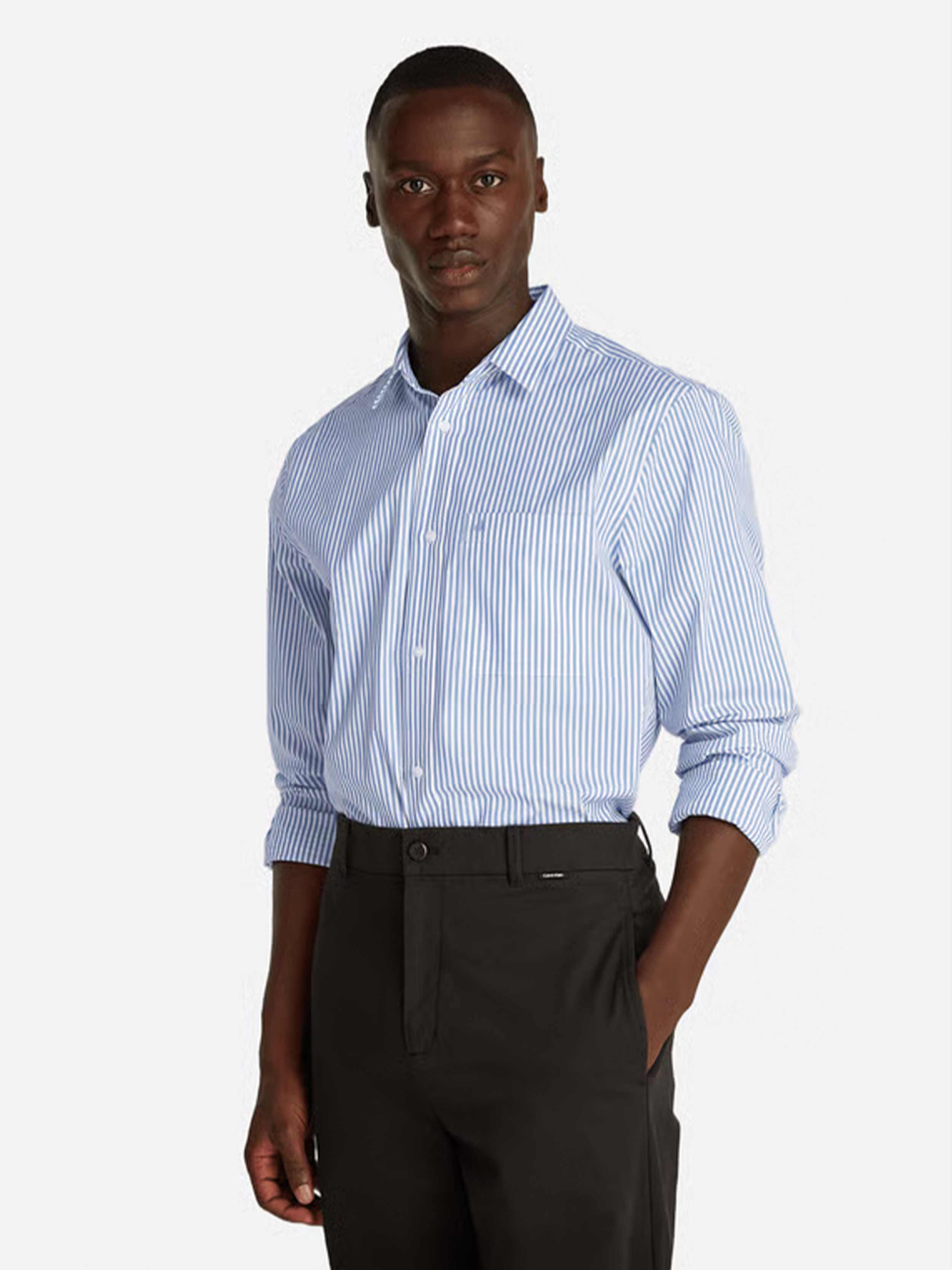 light Blue / White stripe