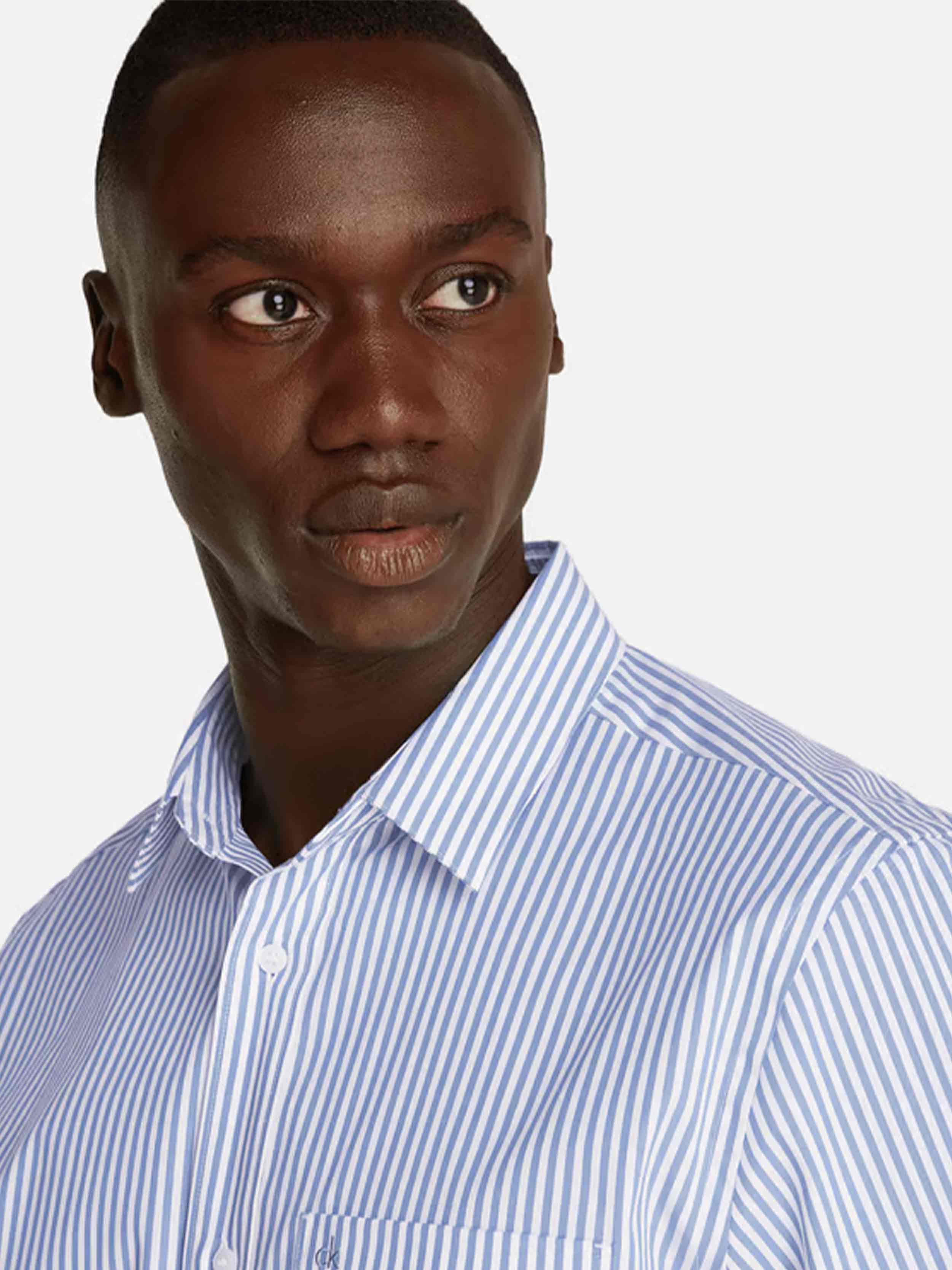 light Blue / White stripe