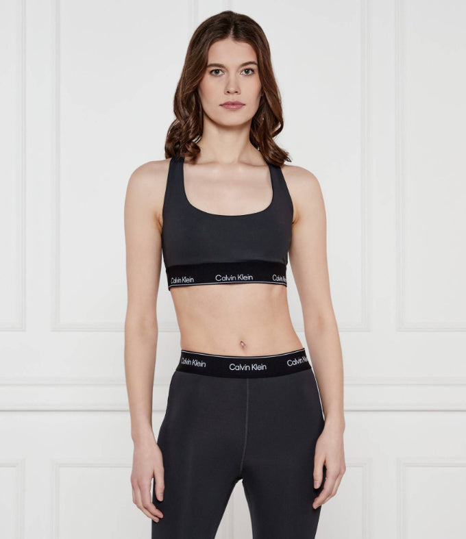 Calvin Klein Women's Logo Waistband Sports Bra