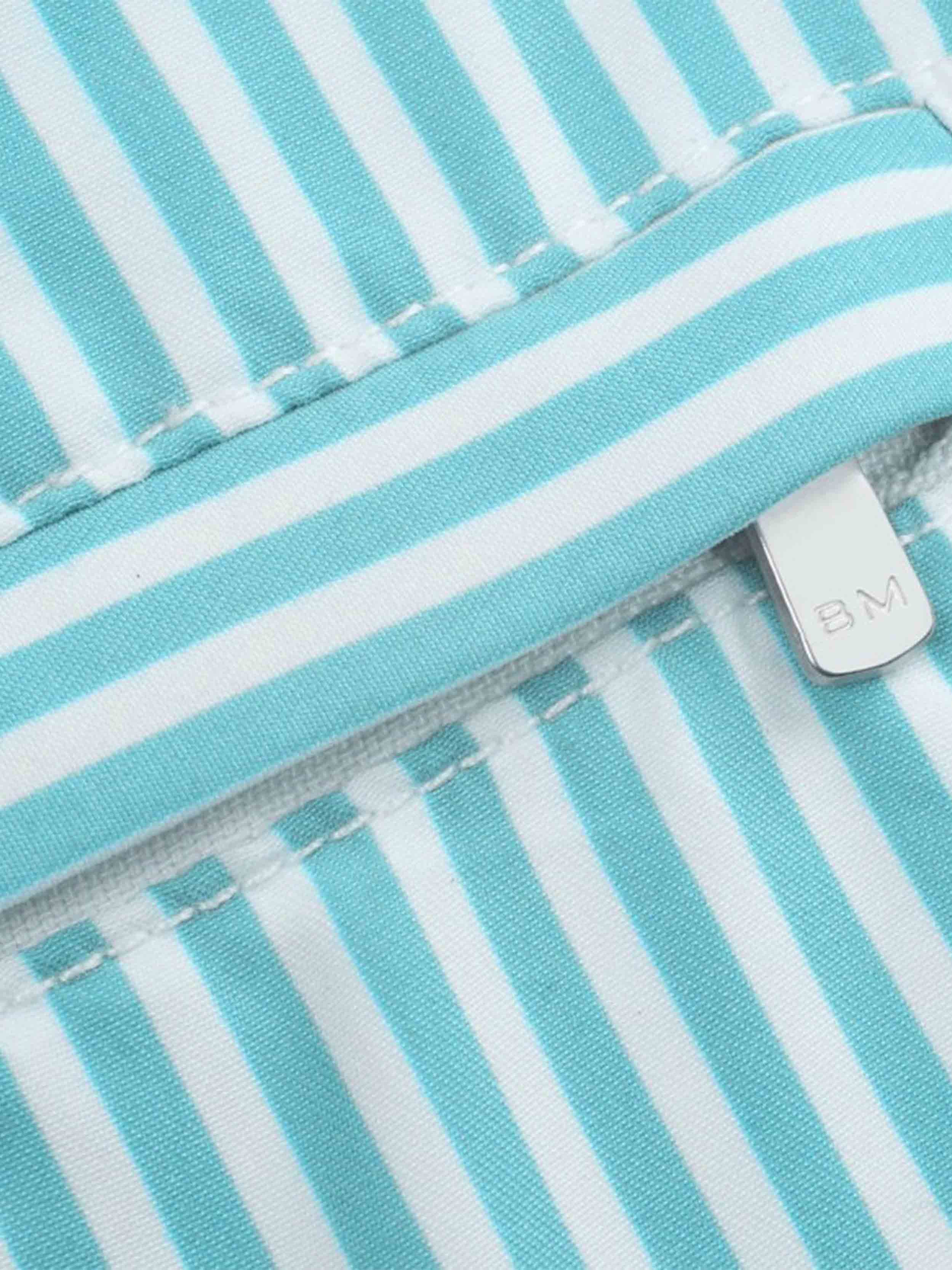 light Blue / White stripe