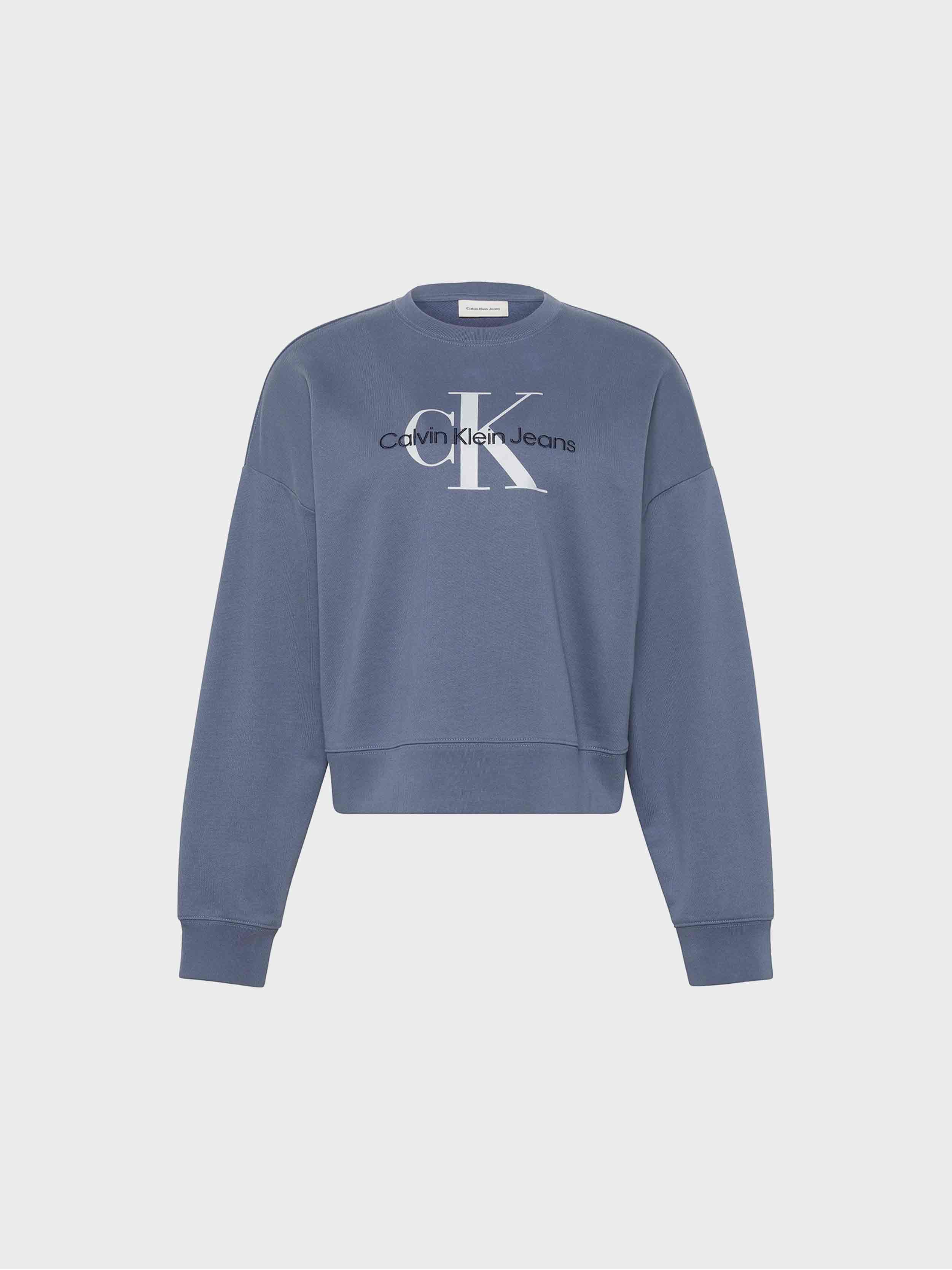 Klein Jeans Sweatshirt Womens Grey Calvin Klein Sweatshirt White