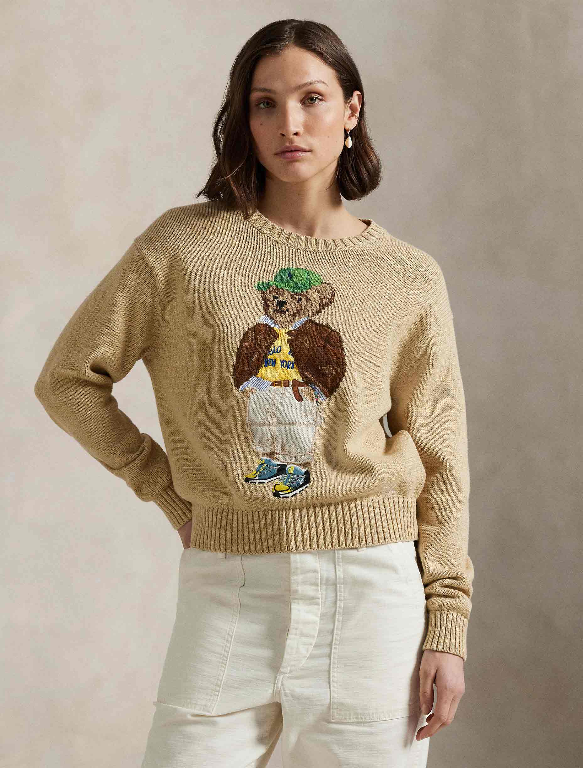 Polo Ralph Lauren - Women's Polo Bear Long Sleeve Crew Neck