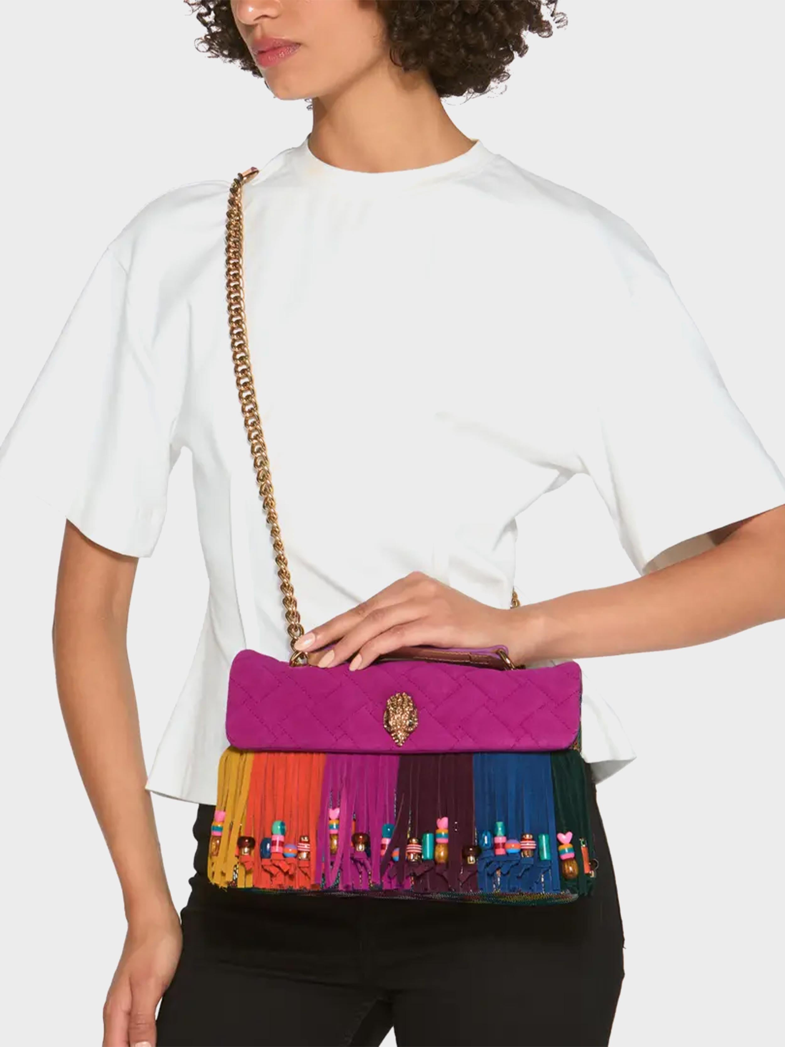 Kurt Geiger Velvet Rainbow Bag Crossbody Bag Kurt Geiger