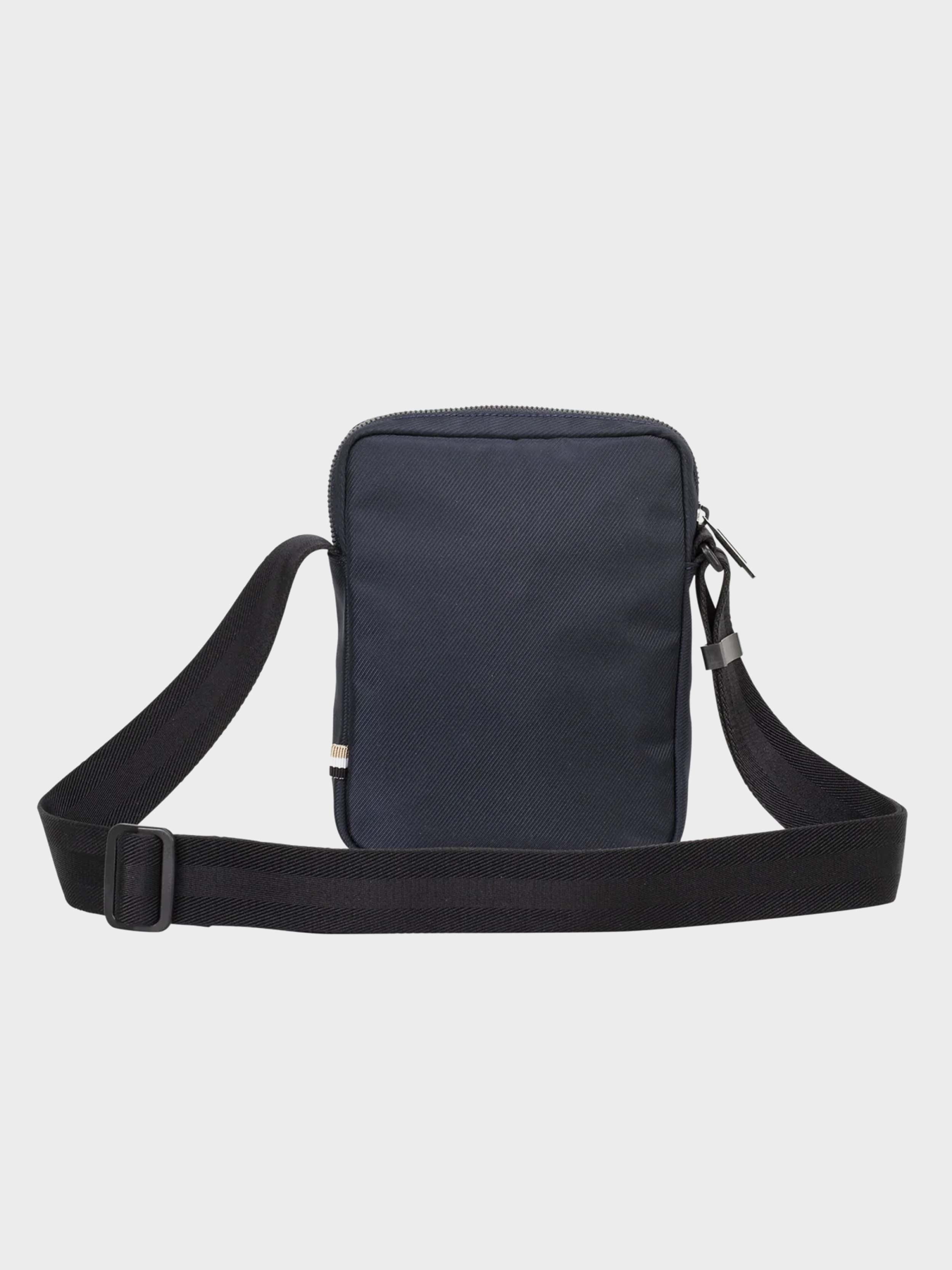 BOSS Men's Crossbody Bag With Contrast Logo And Signature Stripe