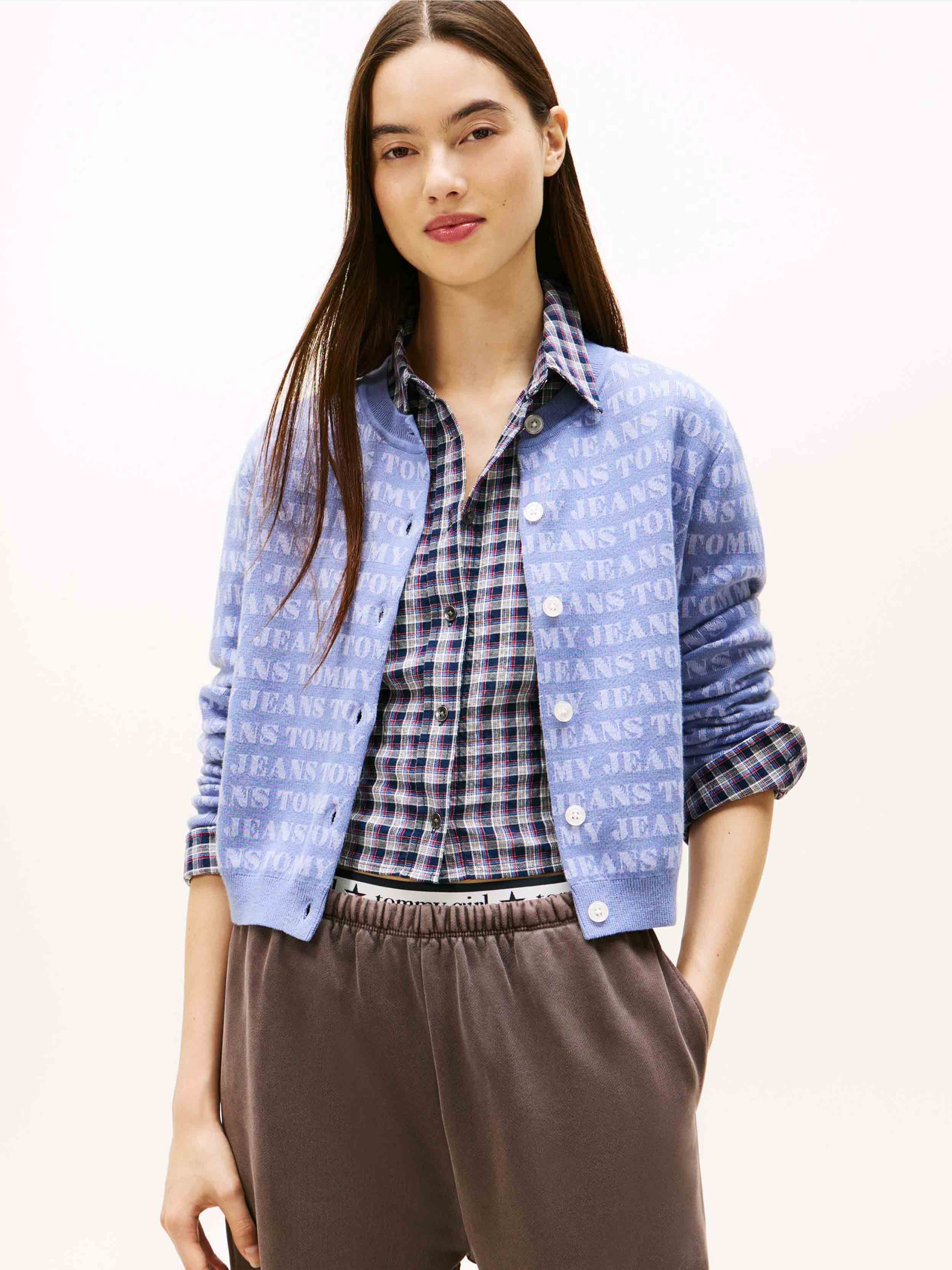 Blue Tommy Spell Out Aop