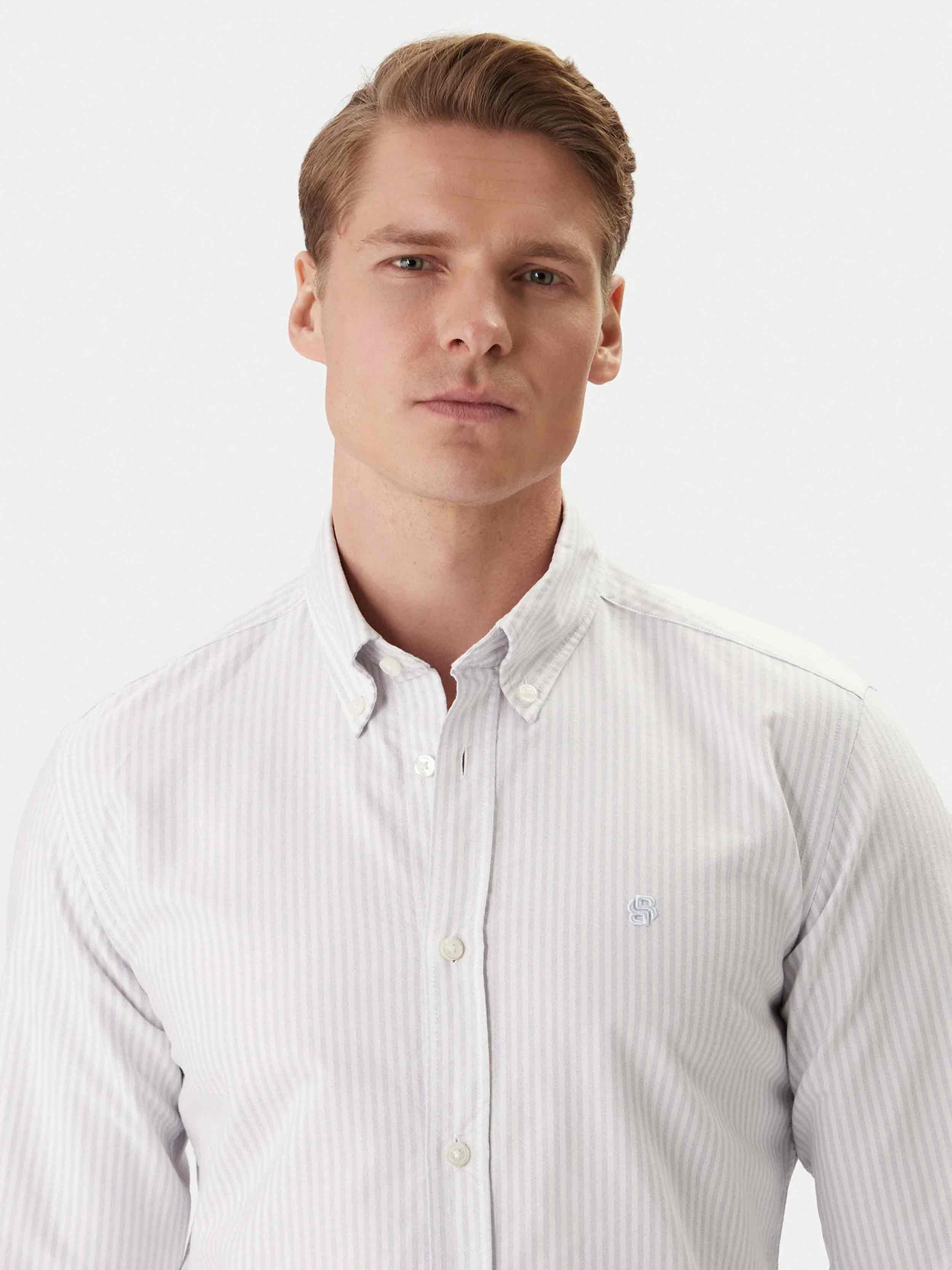 light Blue / White stripe