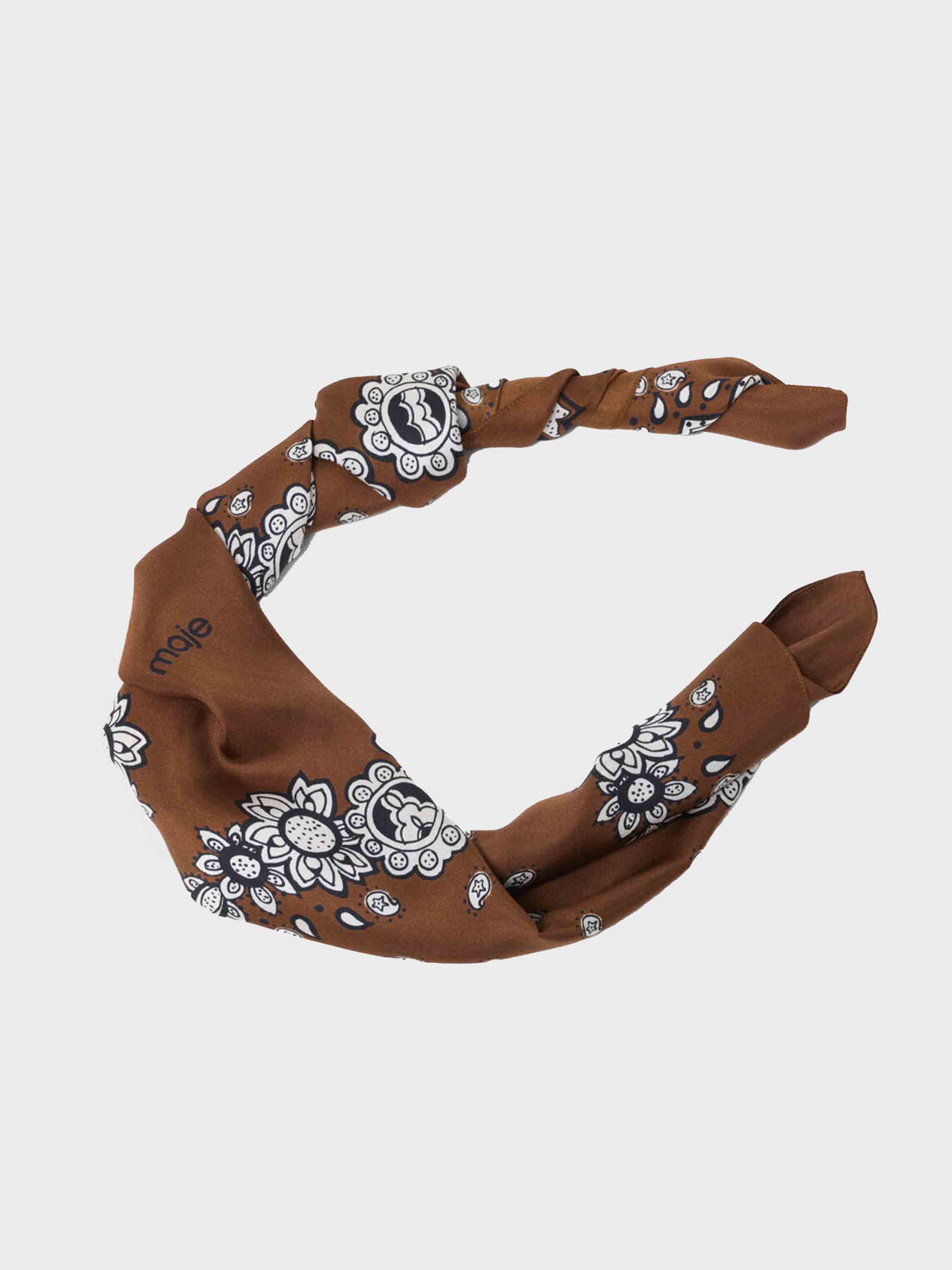 Brown bandana print